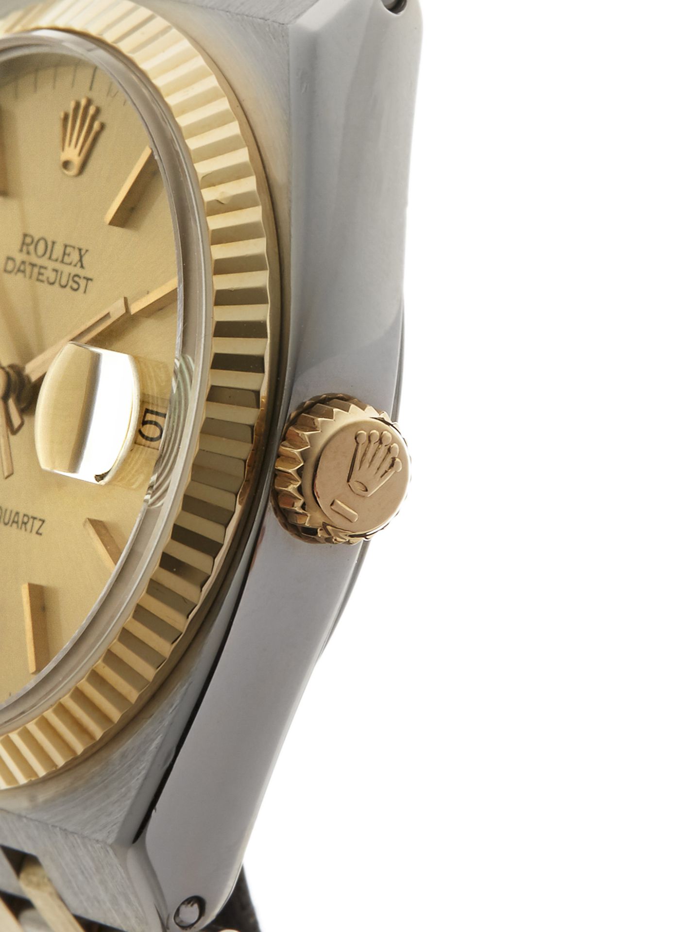 Rolex Datejust Oyster Quartz 36mm Stainless Steel & 18k Yellow Gold 17013 - Image 4 of 10