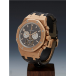 Royal Oak Xl Tourbillon Chronograph 18K Rose Gold Gents 25977 - Only 5% Buyers Premium.