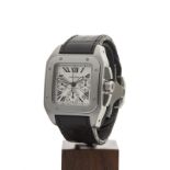 Cartier Santos 100 XL Chronograph 41mm Stainless Steel 2740 or W20090X8