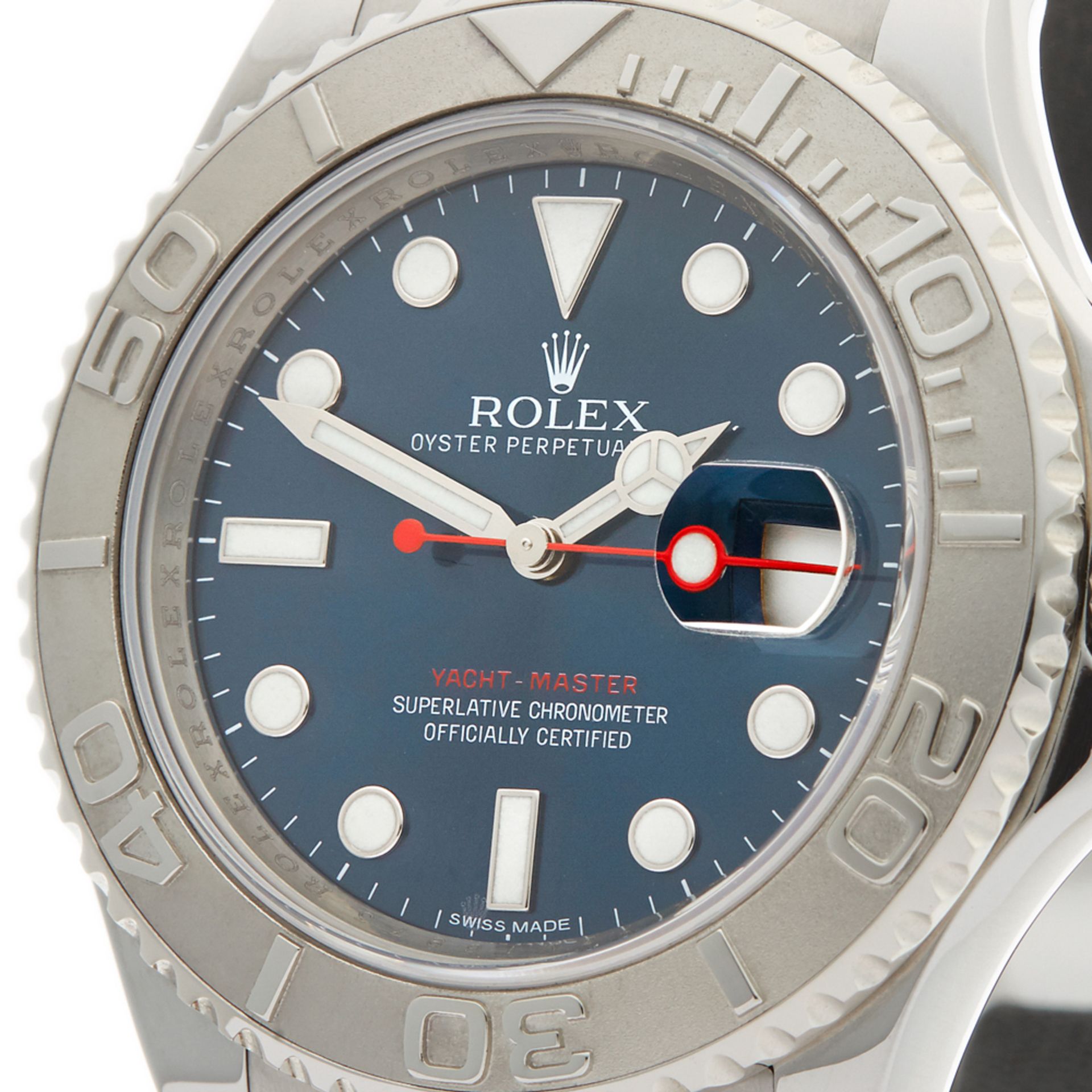 Rolex Yacht-Master Rolesium 40mm Stainless Steel & Platinum 116622 - Image 3 of 14