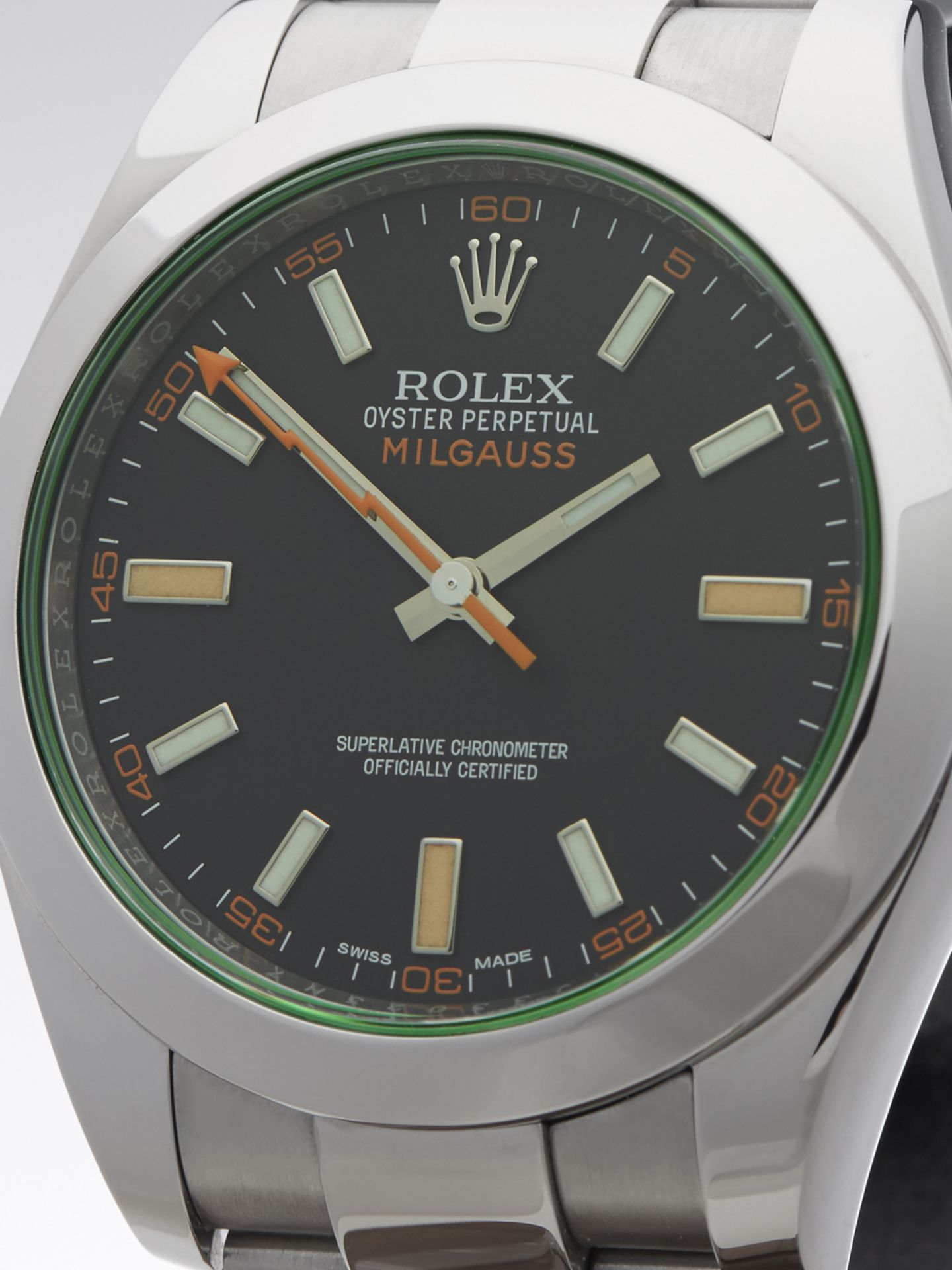Rolex Milgauss Green Glass 40mm Stainless Steel 116400GV - Image 3 of 9