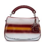 Christian Dior Maroon, Mustard & Blue Gradient Patent Leather Dune Bag