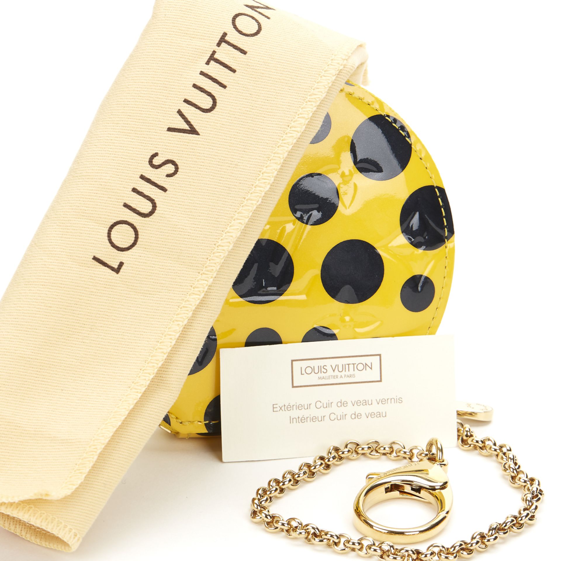 Louis Vuitton Vernis Leather Dots Infinity Juane Yayoi Kusama Round Coin Purse - Image 8 of 8