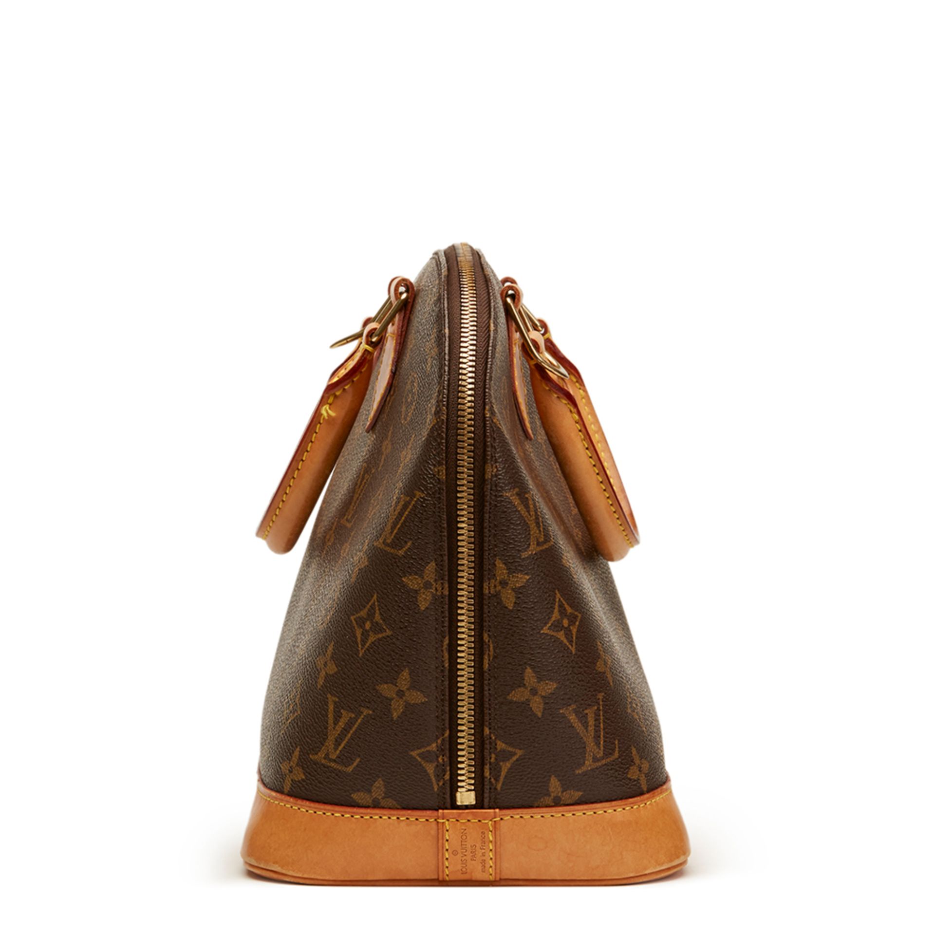 Louis Vuitton Brown Coated Monogram Canvas Alma PM - Image 3 of 10