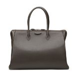 Hermes Ebene Vache Liegee Leather Paris Bombay 50cm