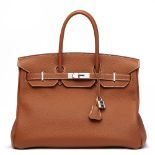 Hermes Gold Togo Leather Birkin 35cm