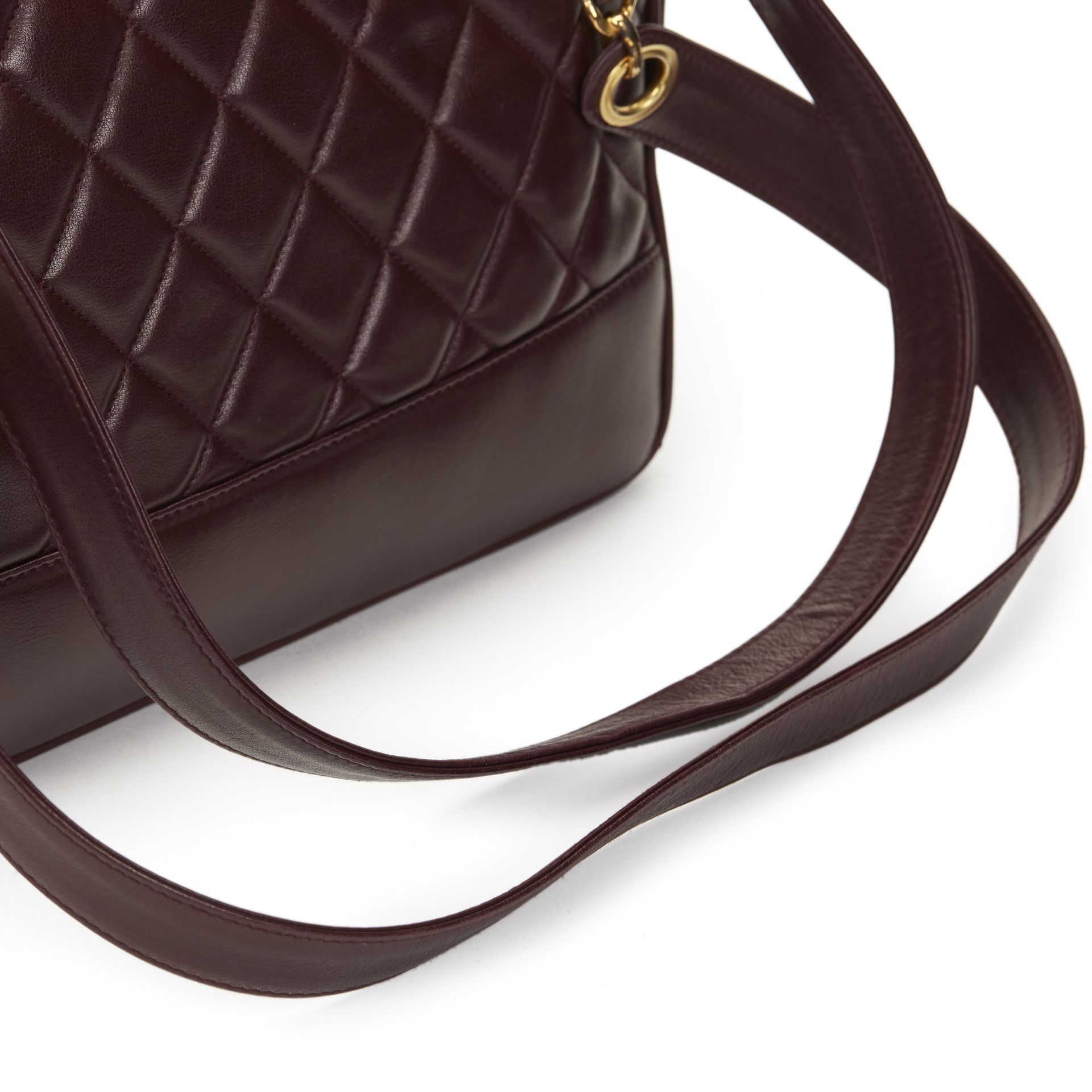 Chanel Plum Quilted Lambskin Vintage Timeless Shoulder Bag - Image 16 of 19