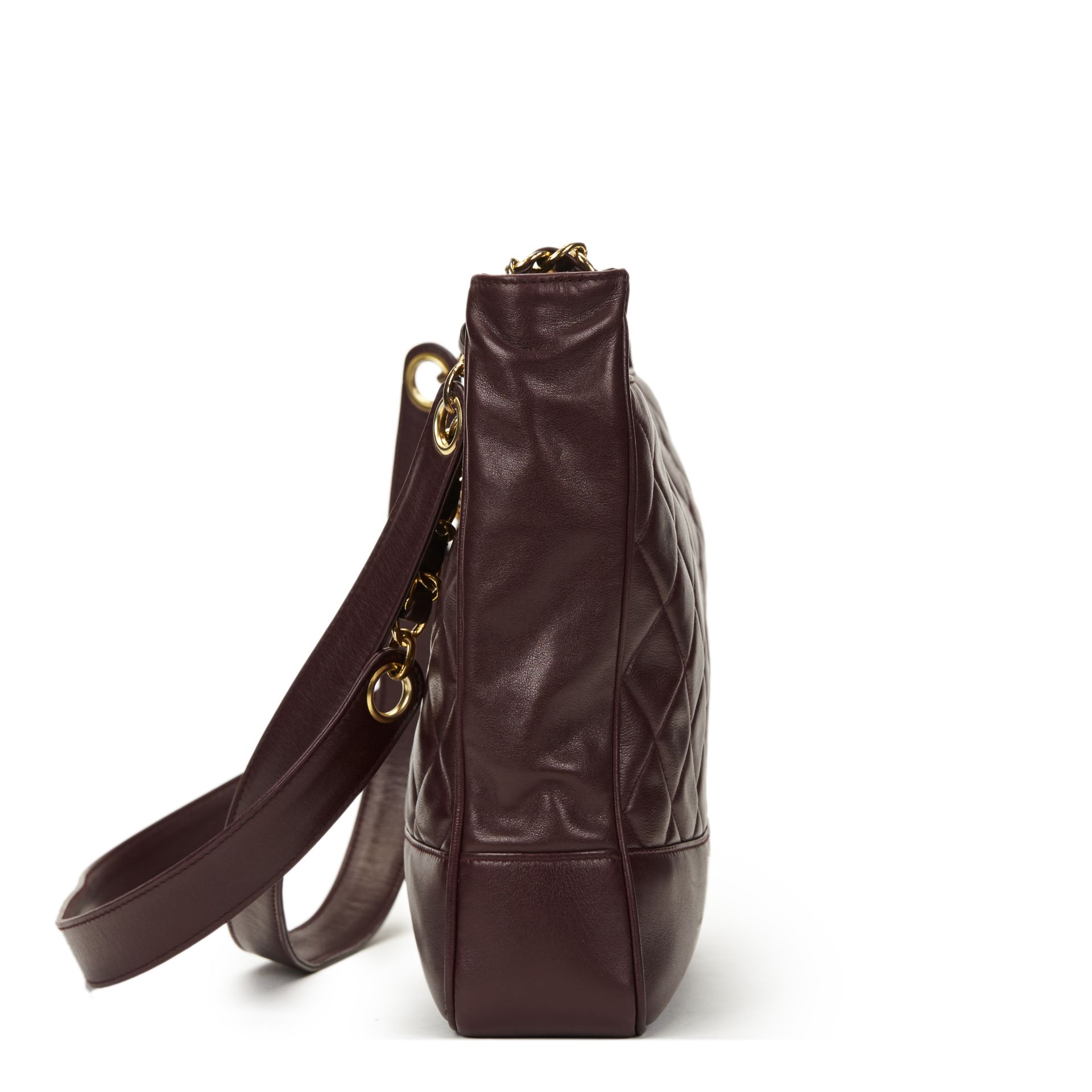 Chanel Plum Quilted Lambskin Vintage Timeless Shoulder Bag - Image 13 of 19