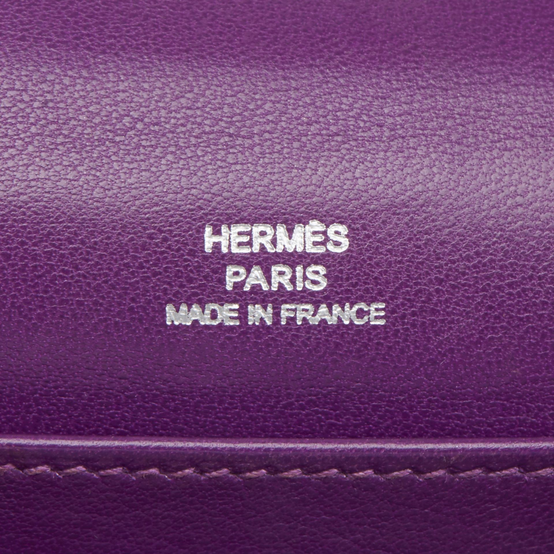 Hermes Anemone Swift Leather Kelly Pochette - Image 9 of 13