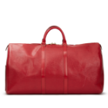 Louis Vuitton Red Epi Leather Vintage Keepall 55