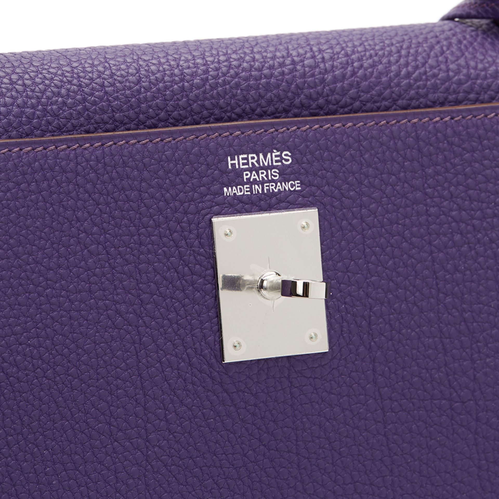 Hermes Iris Togo Leather Kelly 35cm Retourne - Image 8 of 10