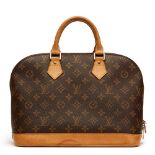 Louis Vuitton Brown Coated Monogram Canvas Alma PM