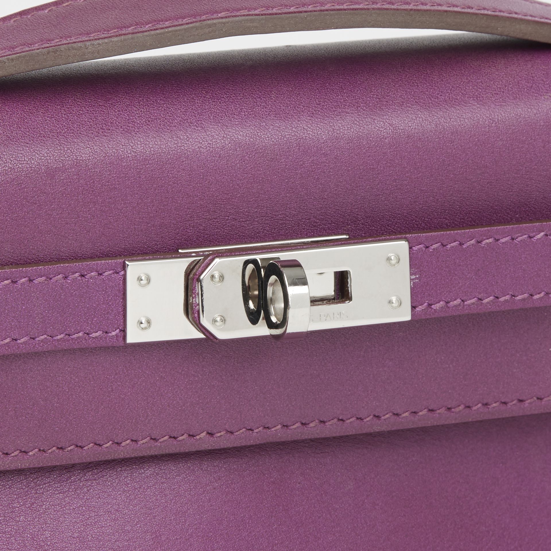 Hermes Anemone Swift Leather Kelly Pochette - Image 6 of 13