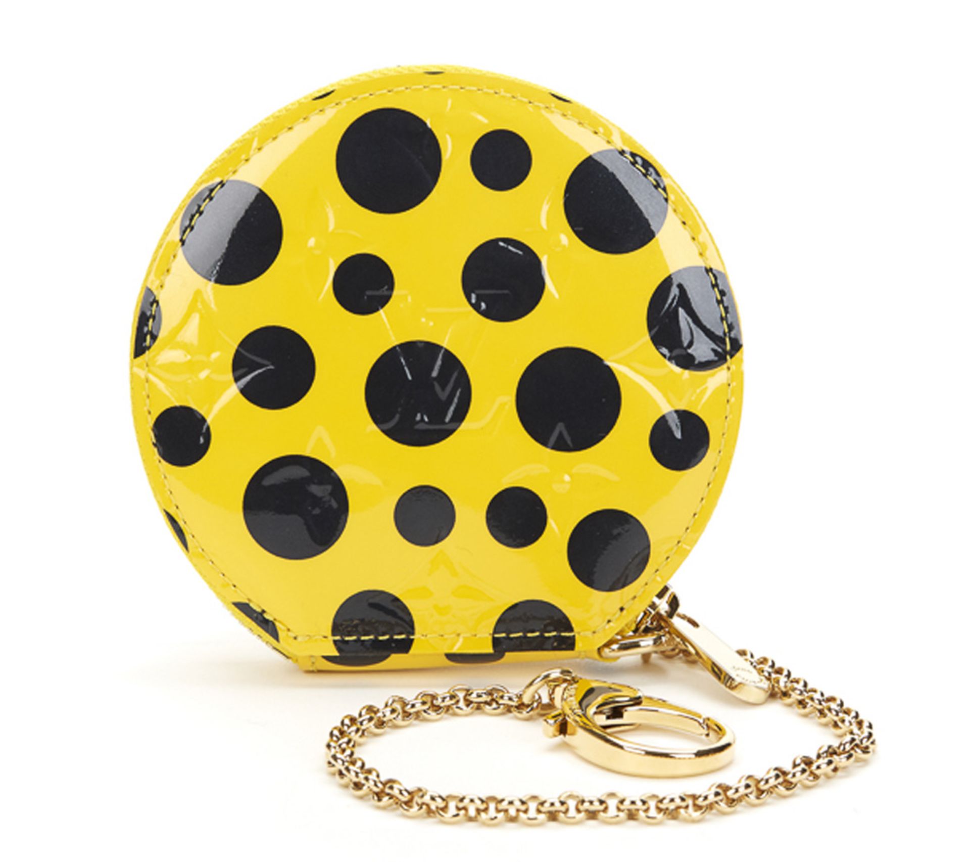 Louis Vuitton Vernis Leather Dots Infinity Juane Yayoi Kusama Round Coin Purse