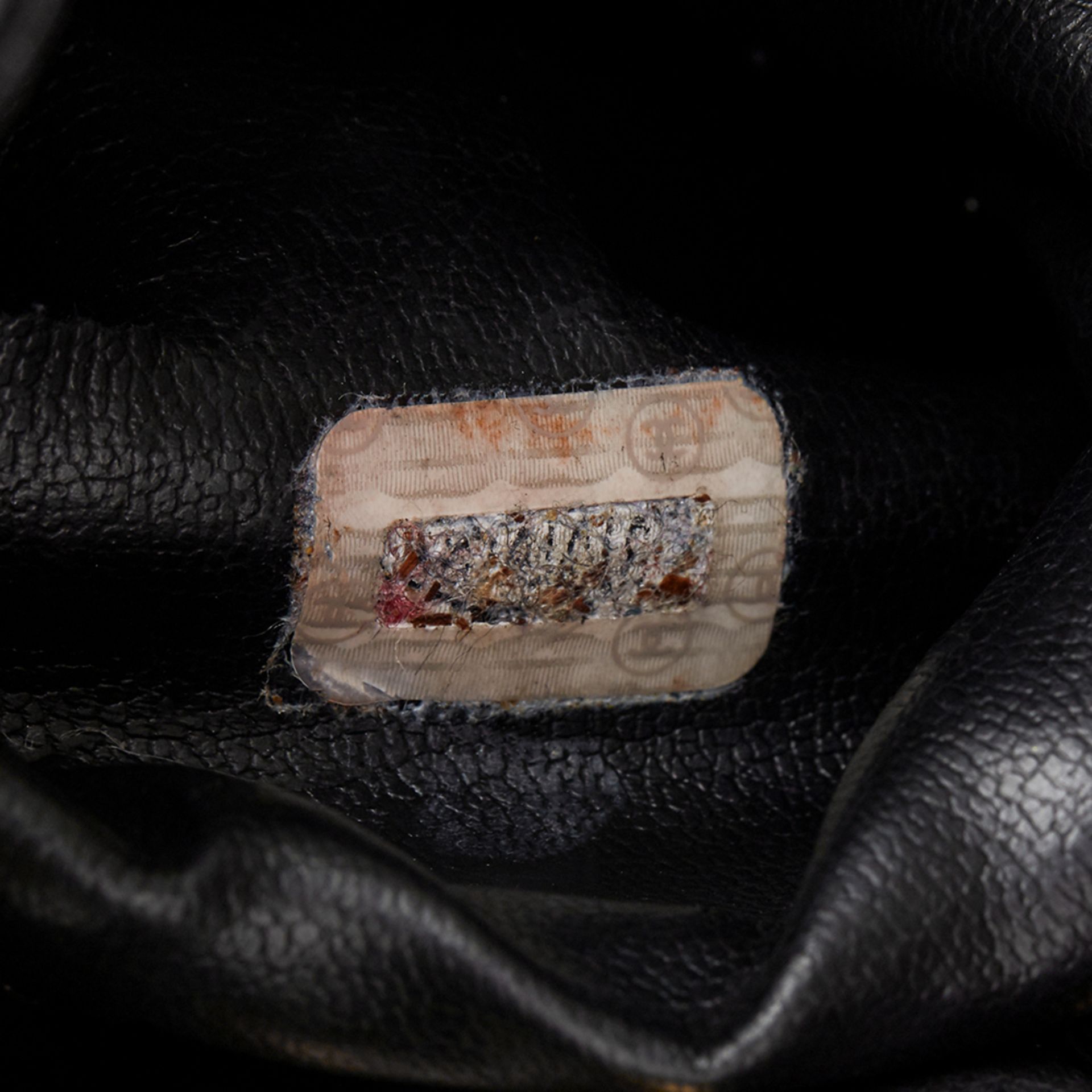 Chanel Black Lambskin Vintage Mini Bucket Bag - Image 8 of 11