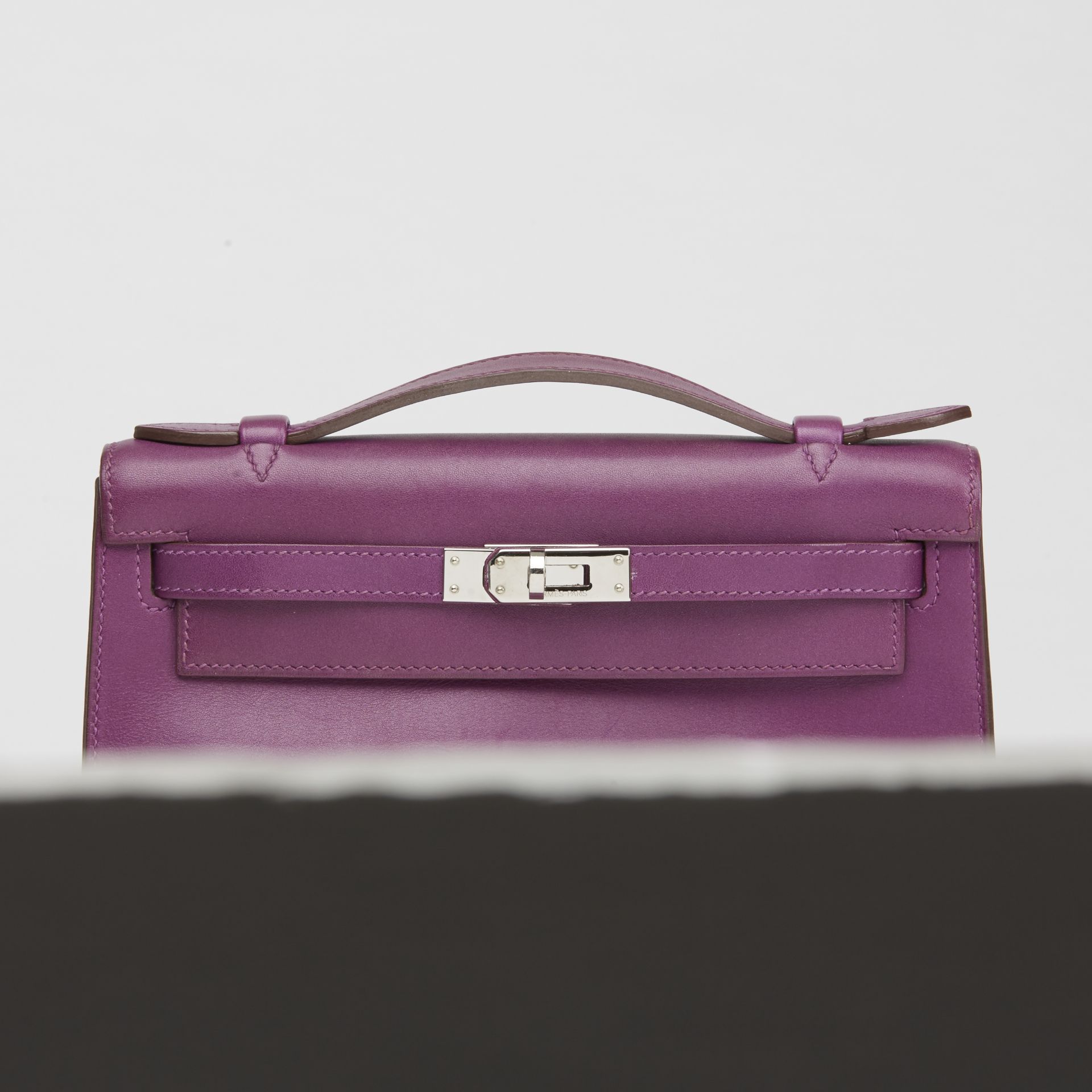 Hermes Anemone Swift Leather Kelly Pochette - Image 11 of 13