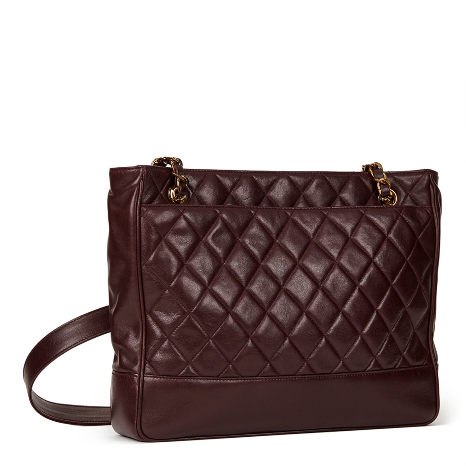 Chanel Plum Quilted Lambskin Vintage Timeless Shoulder Bag - Image 5 of 19