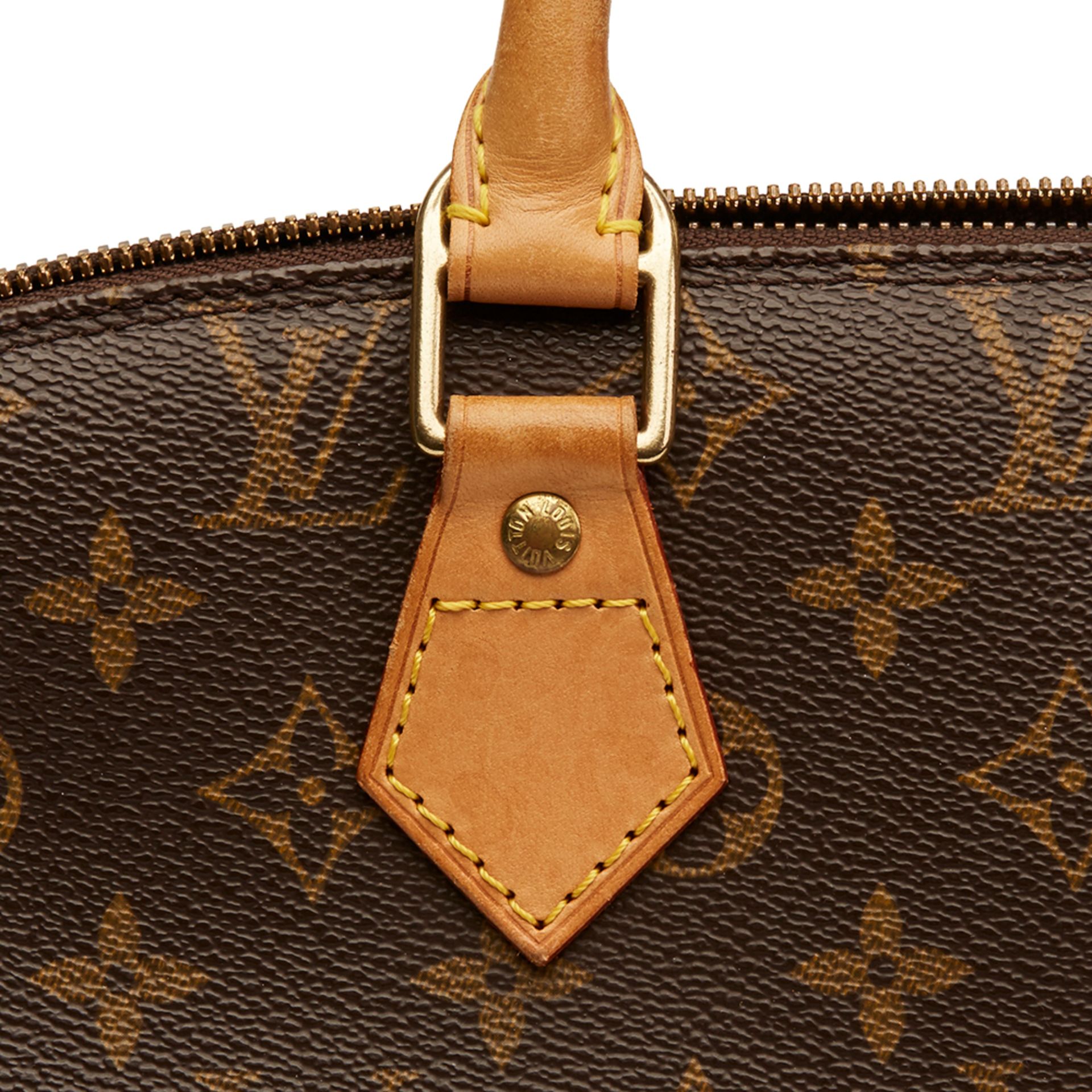 Louis Vuitton Brown Coated Monogram Canvas Alma PM - Image 7 of 10