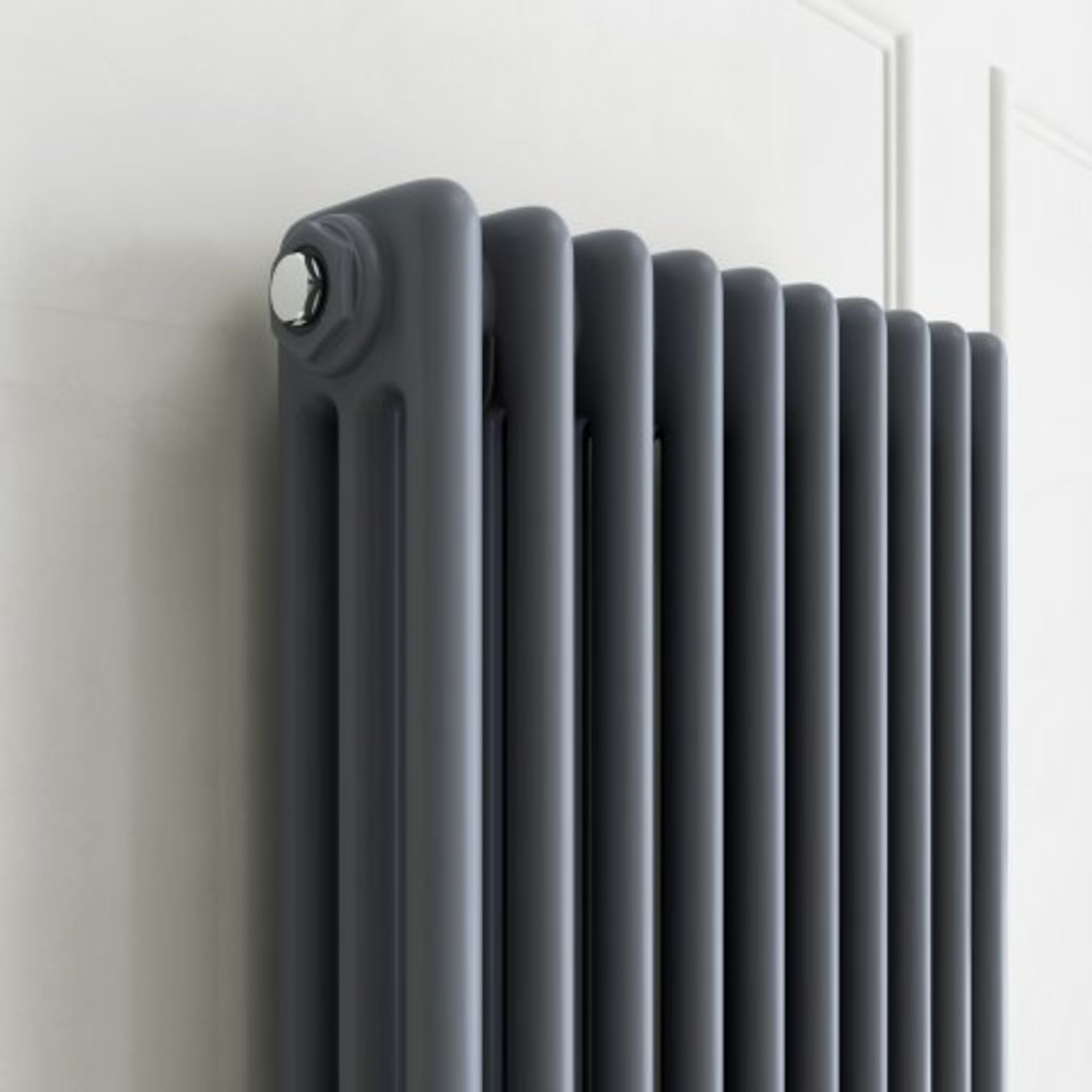 (L1) 1800x468mm Anthracite Triple Panel Vertical Colosseum Traditional Radiator RRP £599.99 For an - Image 5 of 8