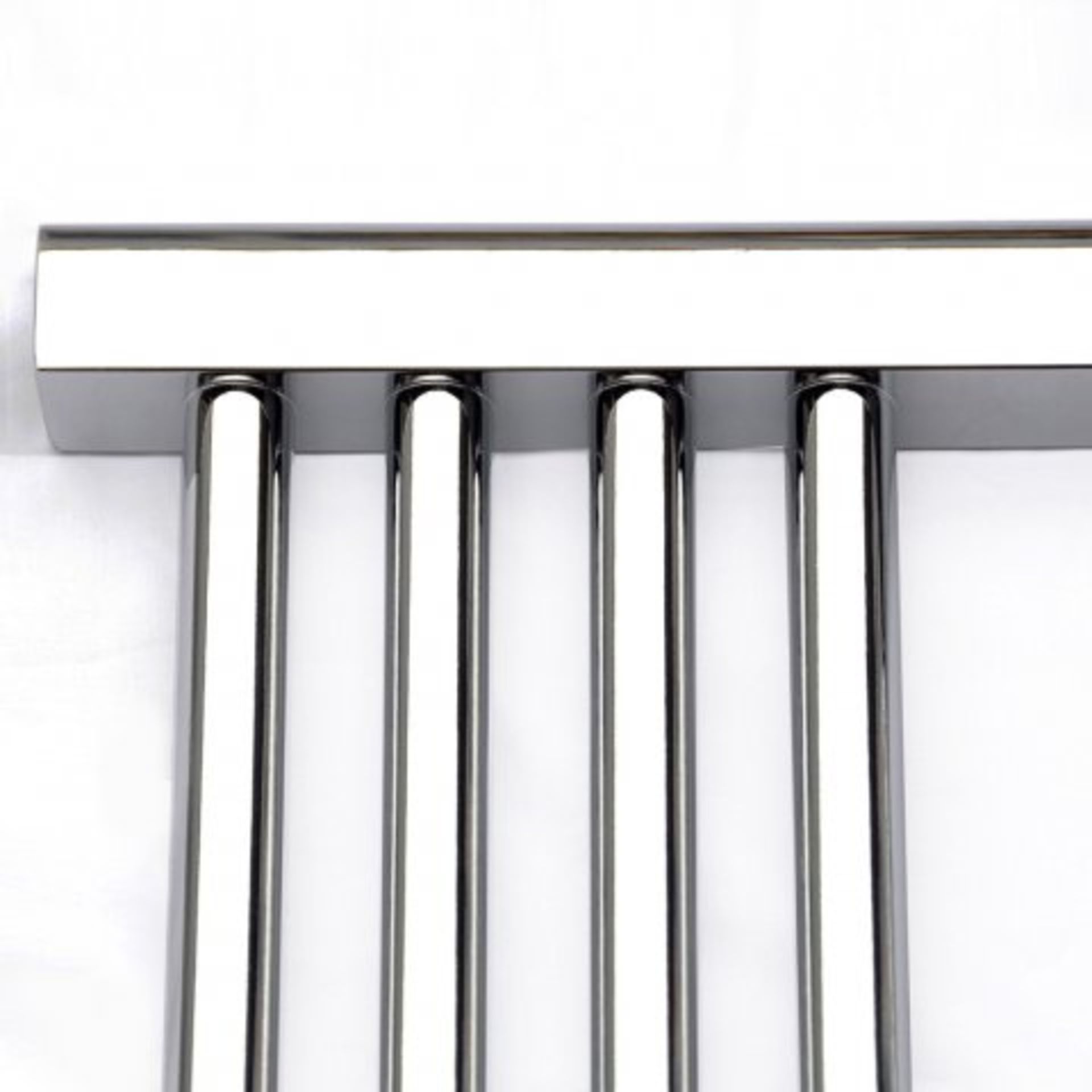 (L44) 1200x450mm - 25mm Tubes - Chrome Heated Straight Rail Ladder Towel Radiator Benefit from the - Image 8 of 8