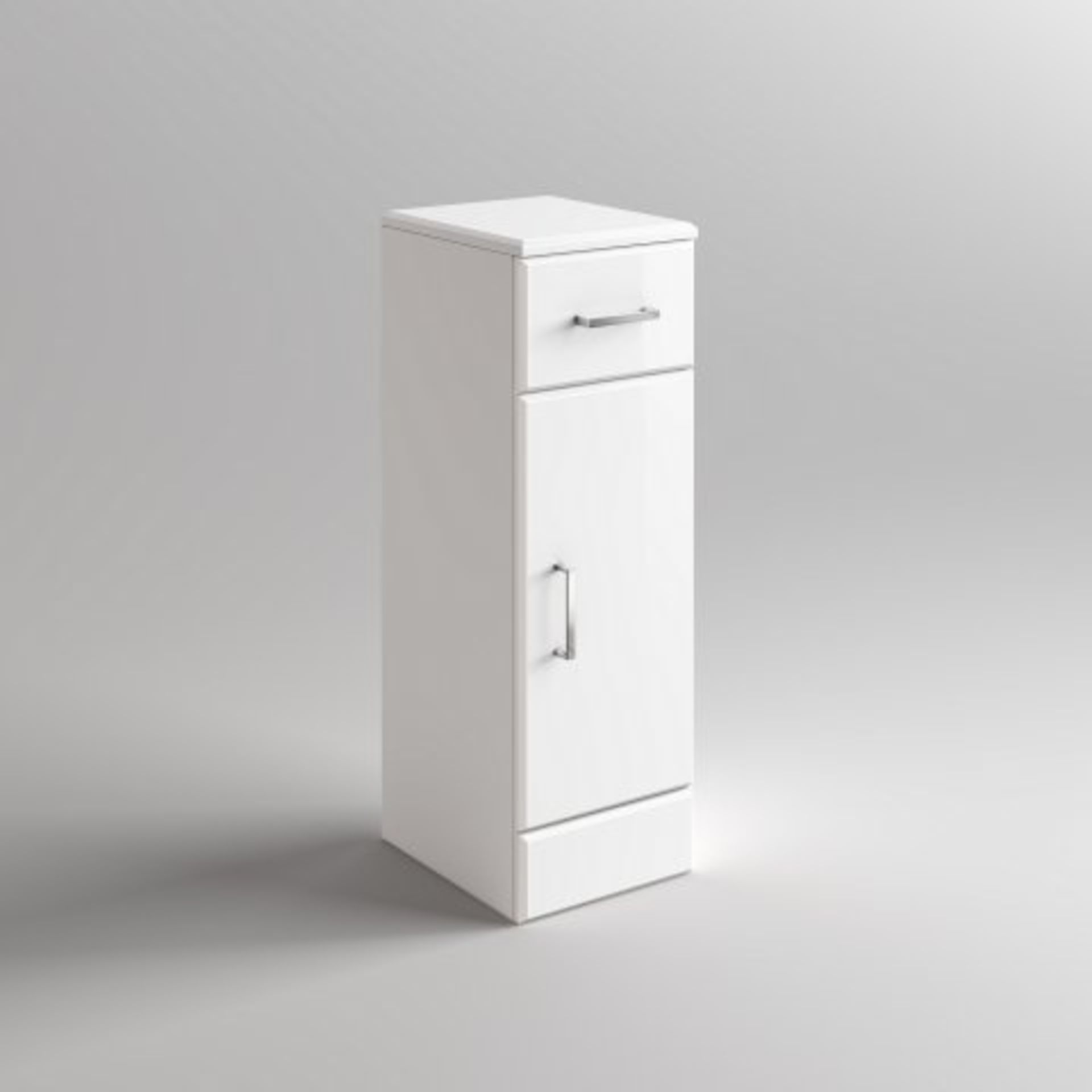 (P203) 250x300mm Quartz Gloss White Small Side Cabinet Unit. RRP £143.99. This state-of-the-art - Image 4 of 4