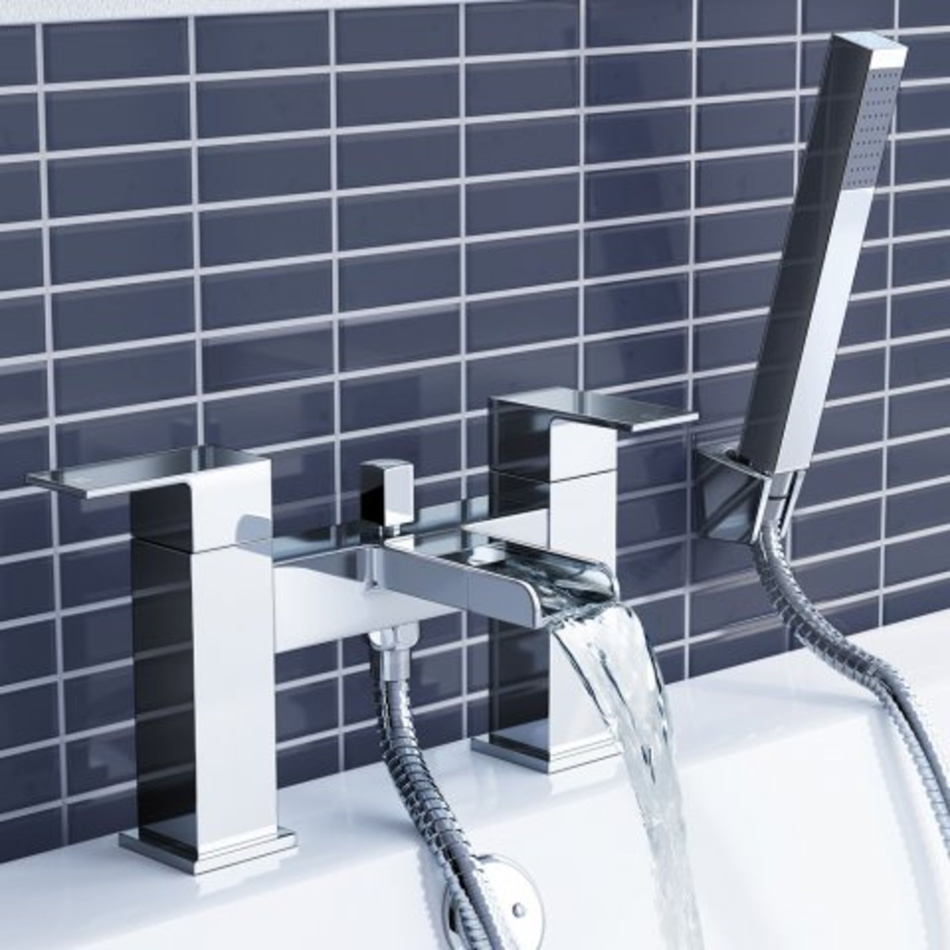 (L35) Niagra II Waterfall Bath Mixer Tap with Hand Held Shower Modern design: Our Niagra Range of