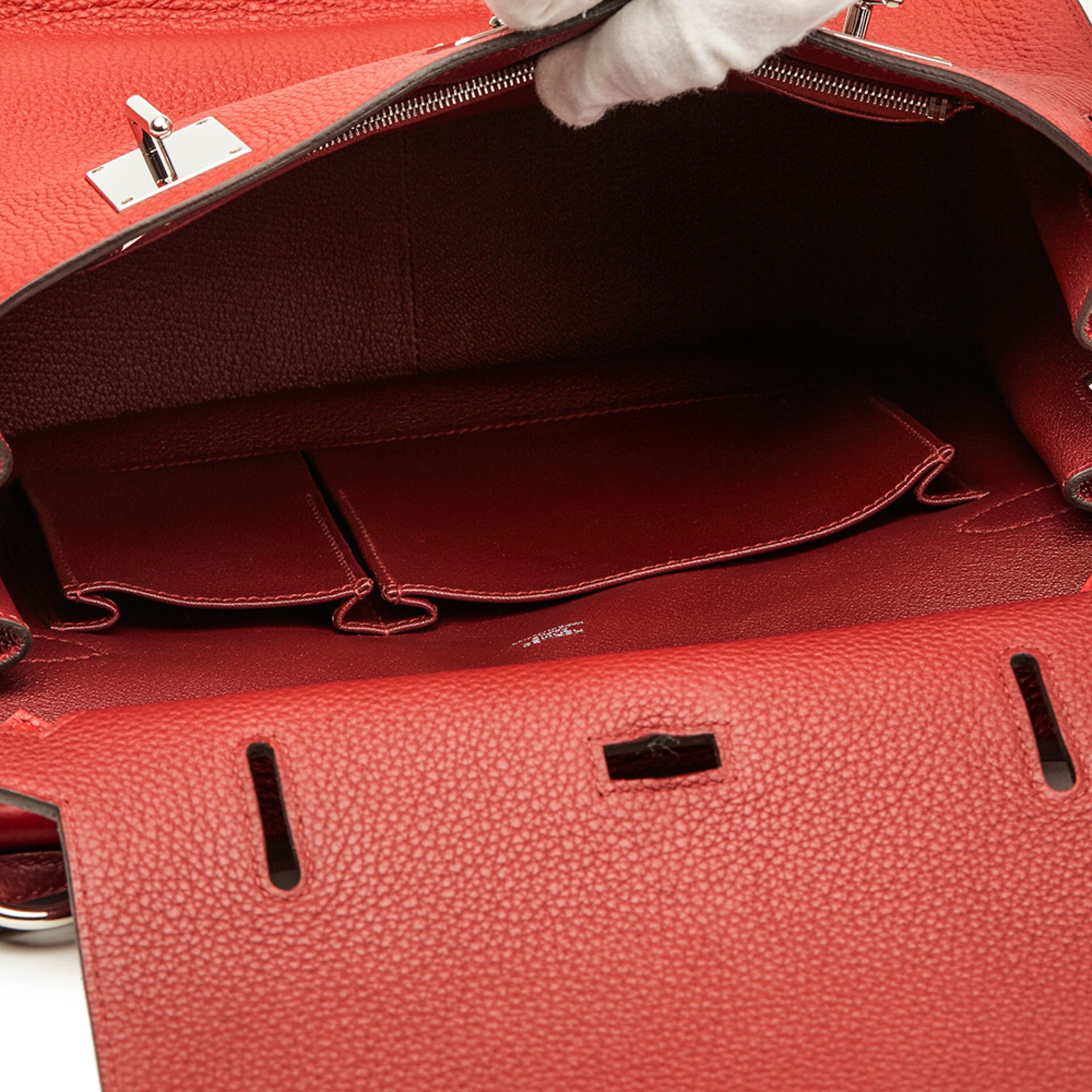 Rouge H & Rouge Casaque Clemence Leather Two-Tone Jypsiere 31 - Image 5 of 12