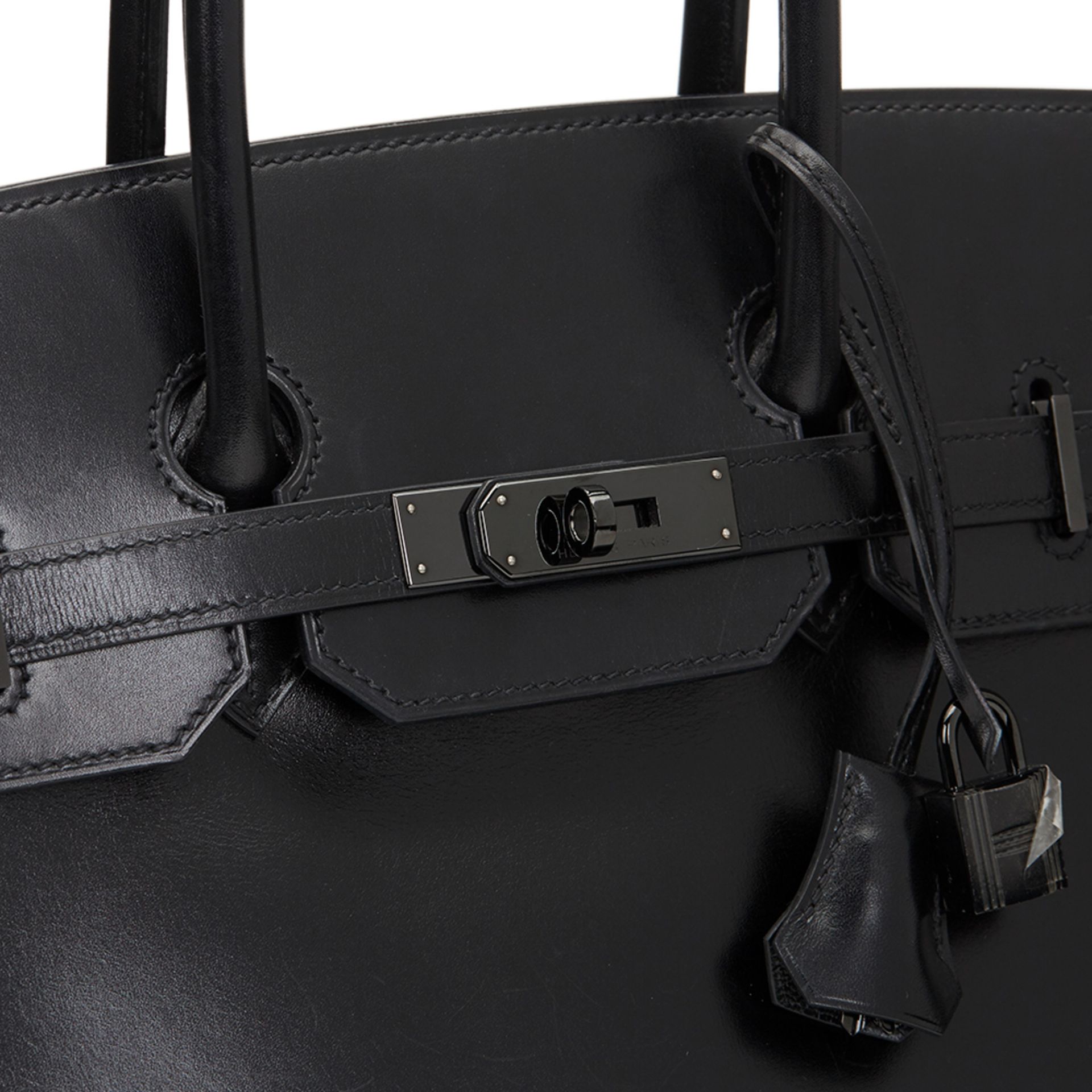 Black Box Calf Leather SO Black Birkin 35cm - Image 8 of 12