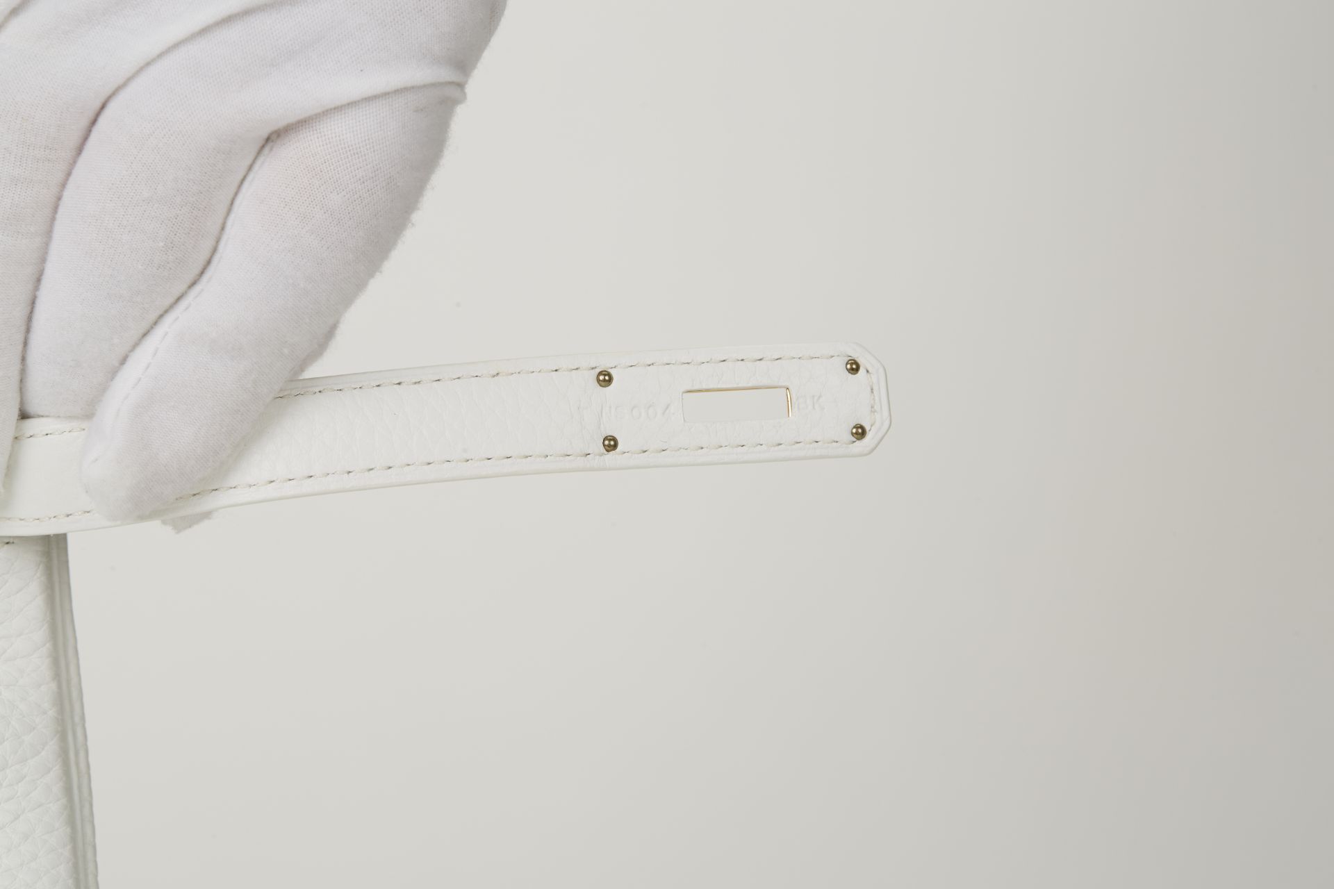 White Clemence Leather Kelly 35cm Retourne - Image 11 of 12
