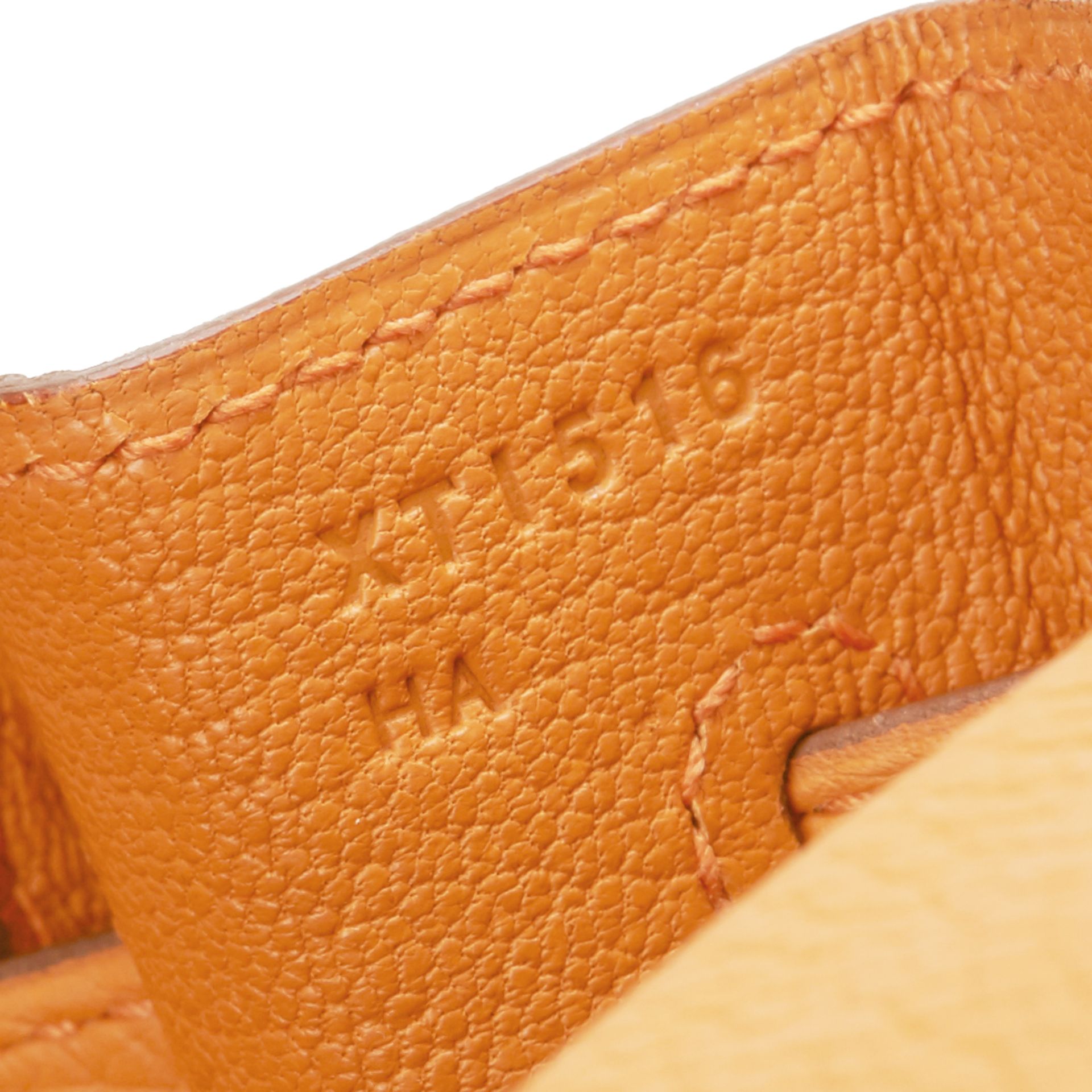 Orange H Clemence Leather Kelly 35cm Retourne - Image 6 of 9