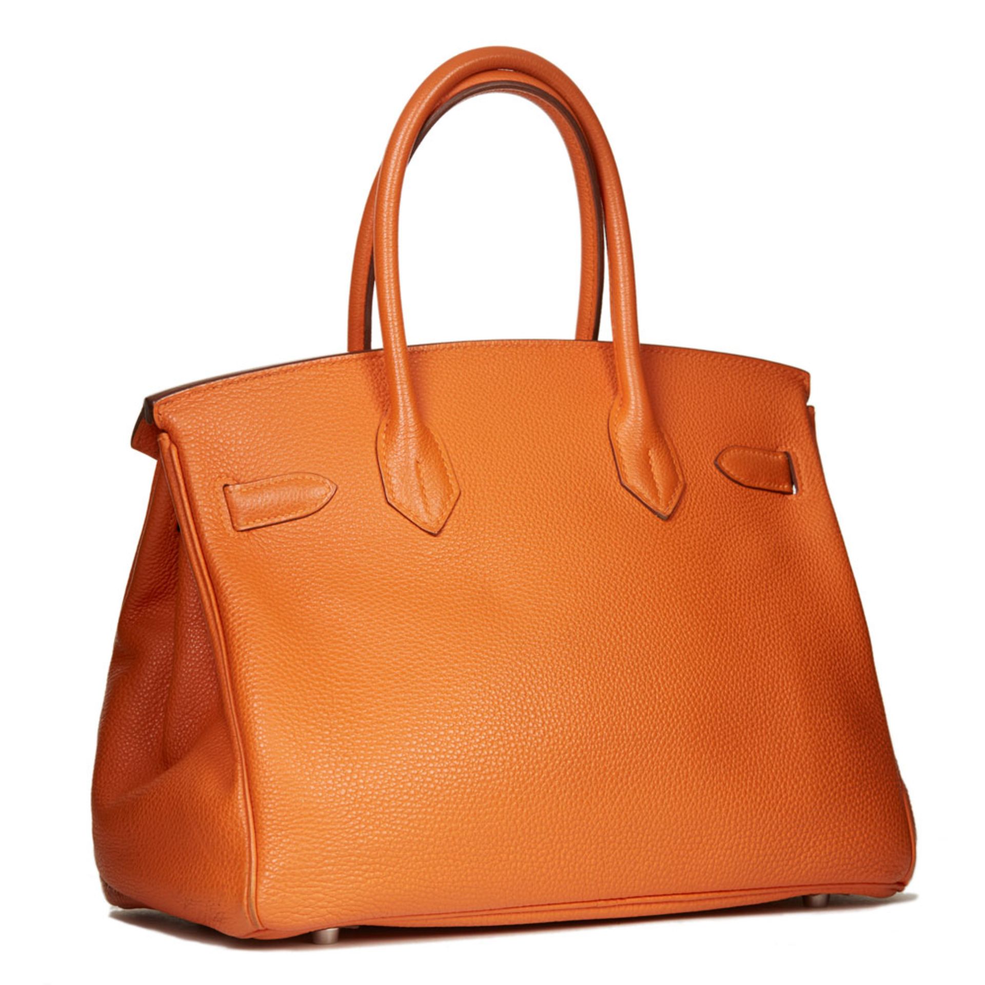 Orange H Togo Leather Birkin 30cm - Image 4 of 9