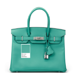 Blue Paon Epsom Leather Birkin 30cm