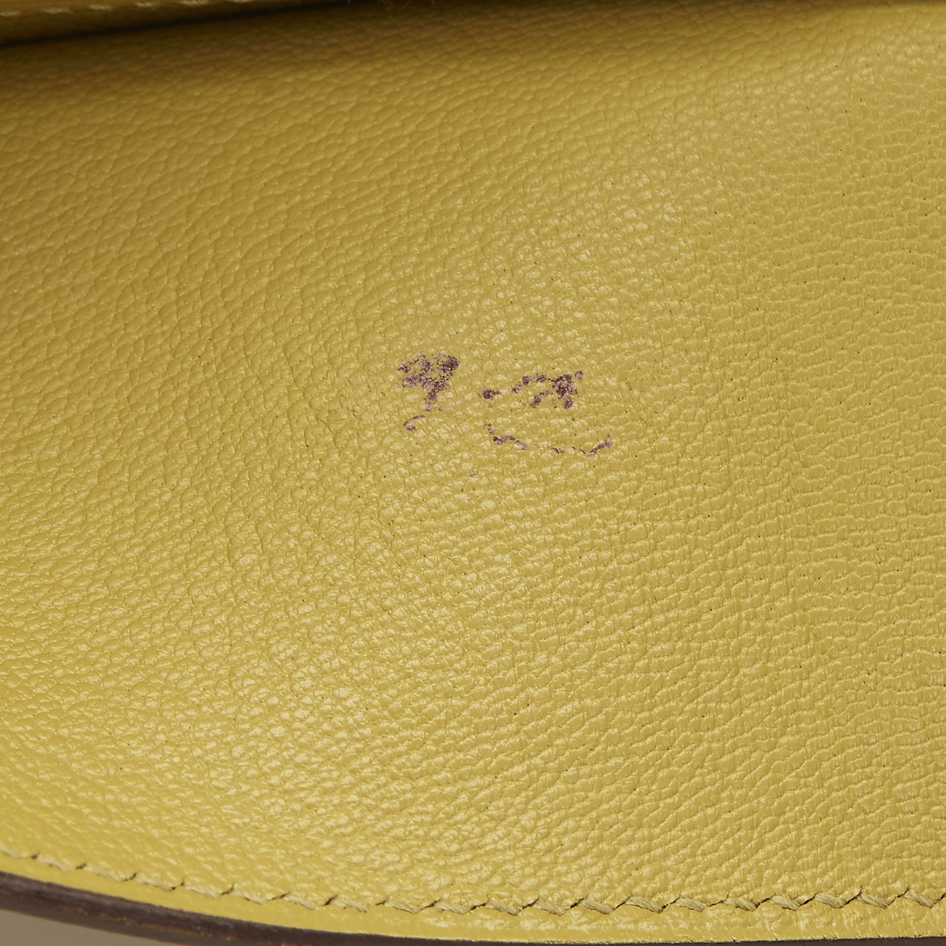 Chartreuse Chevre Mysore Leather Kelly 32cm Retourne - Image 12 of 14