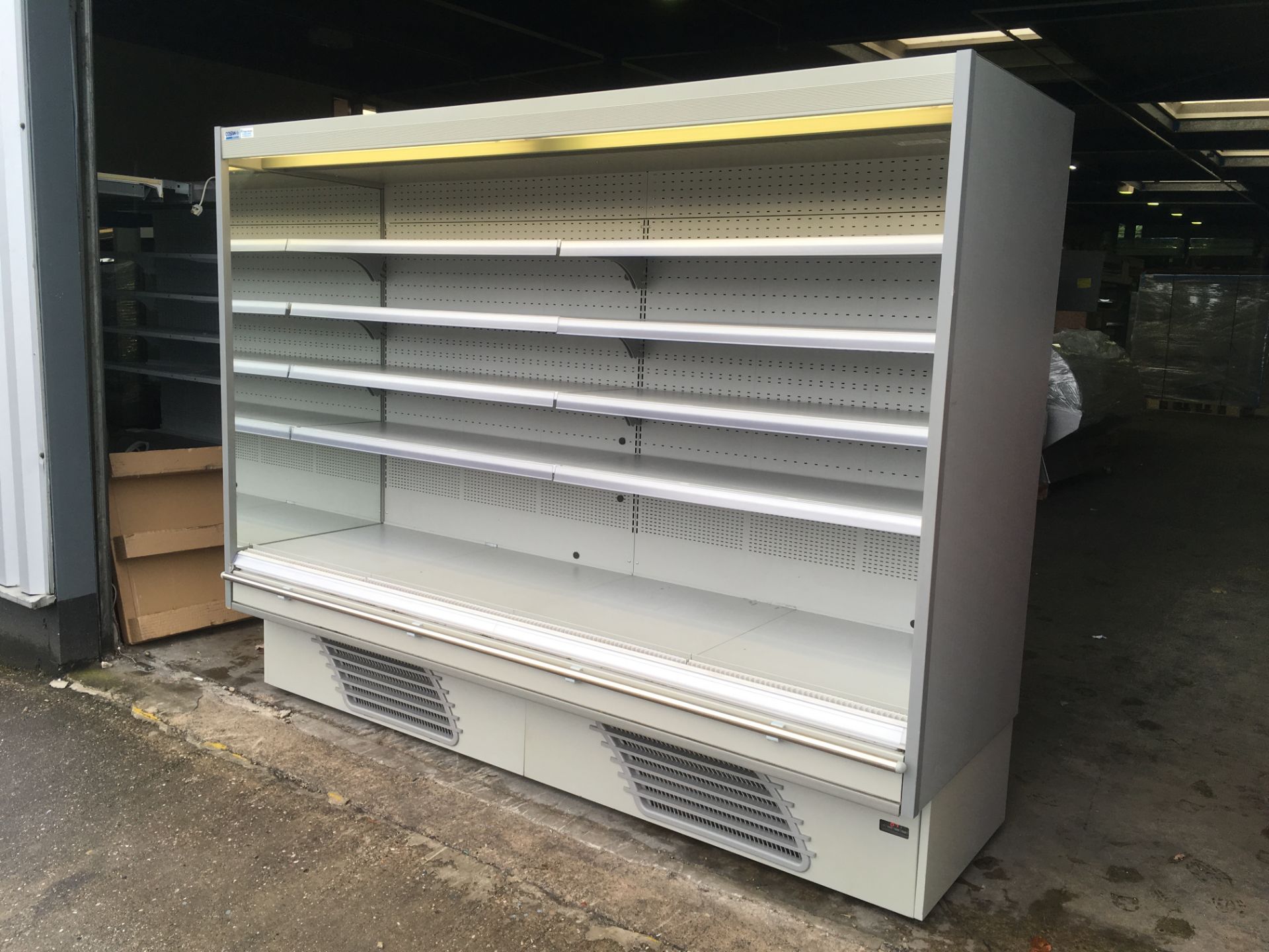 1 X Costan Ouverture integral Multi Deck Display Fridge - 2.5m wide (Grey colour) - Image 3 of 4