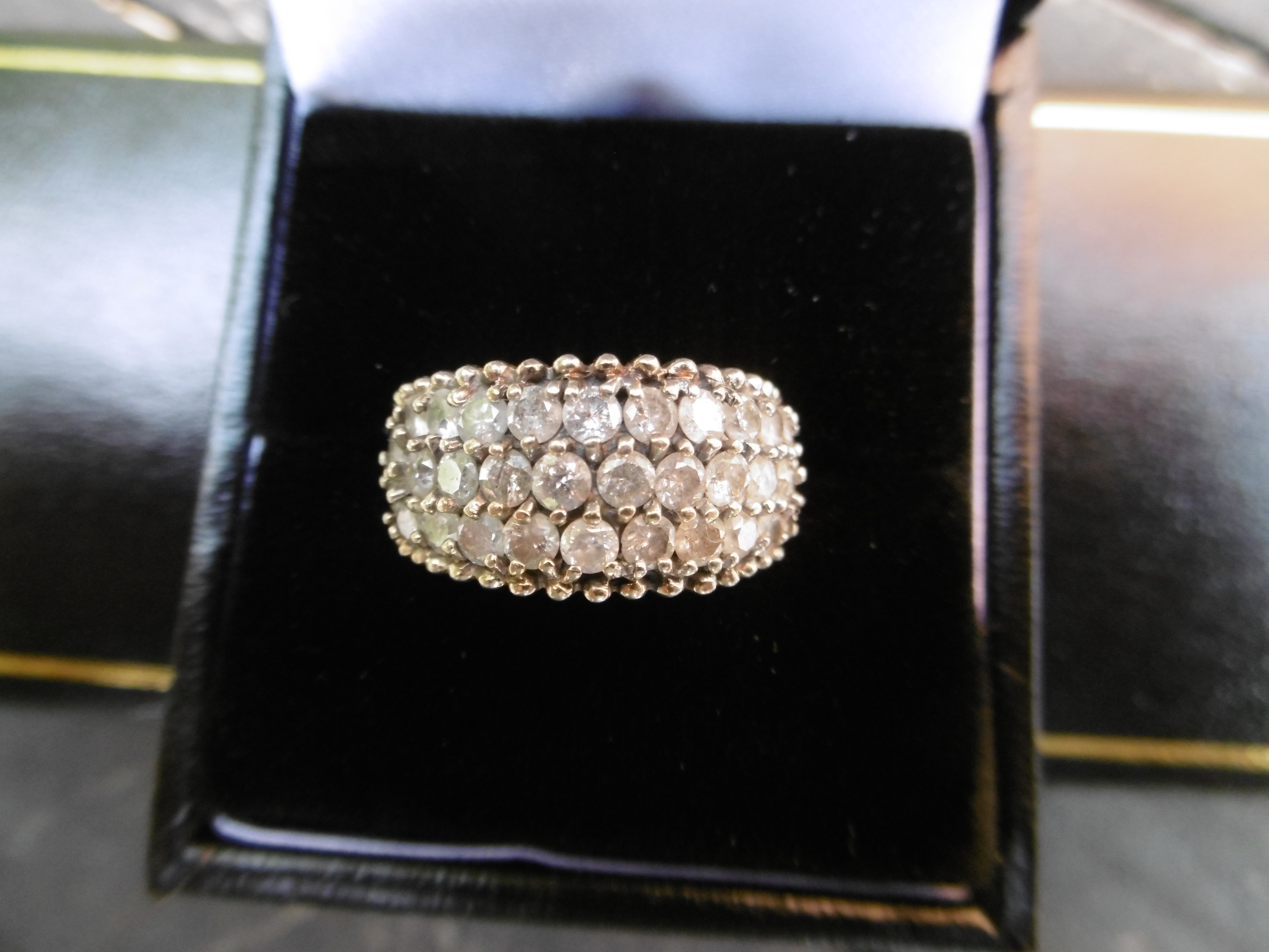 10 CT Gold Diamond ring - Bild 2 aus 2