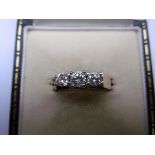 Beautifully designed 3 stone Diamond ring