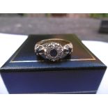 Kashmir Sapphire and Diamond ring