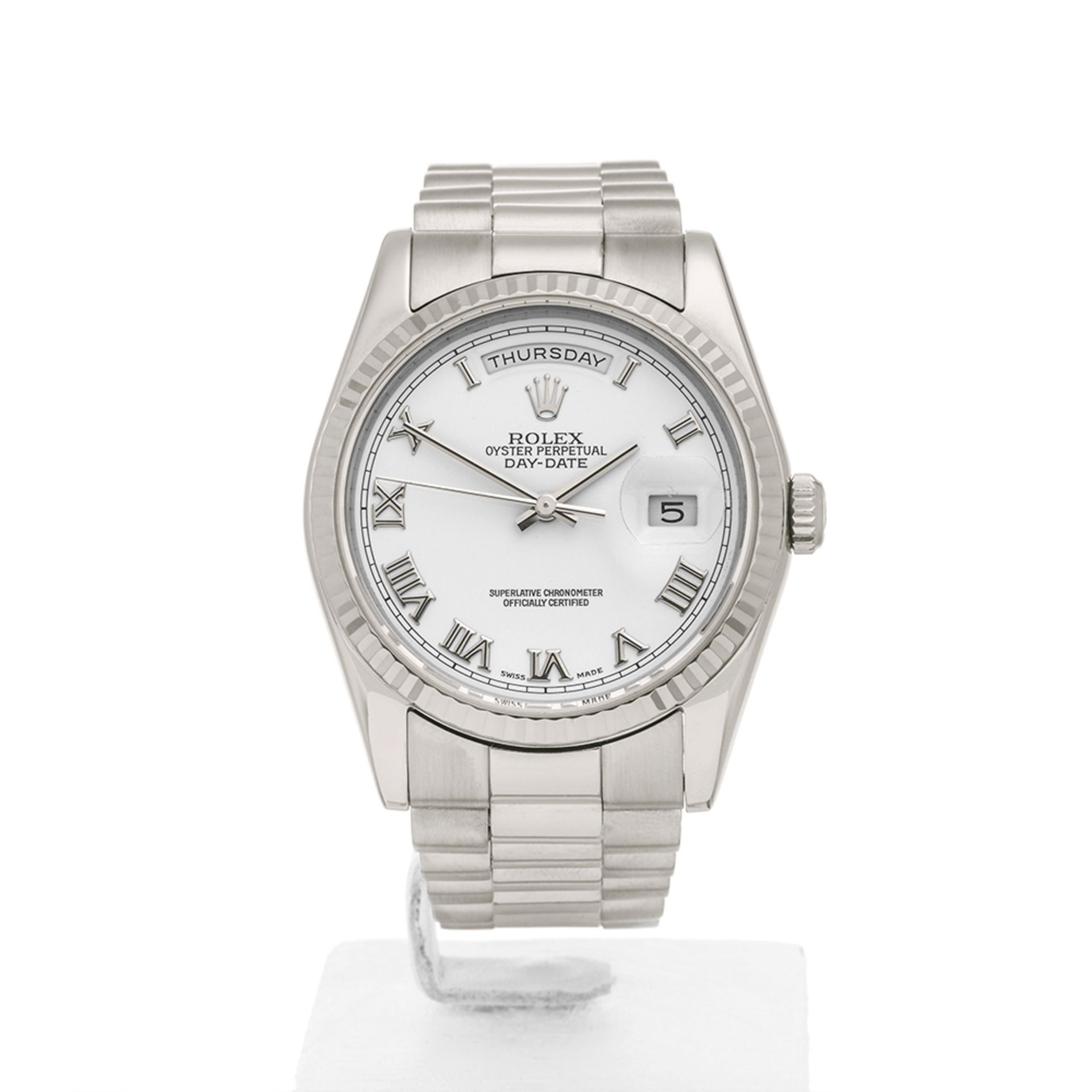 Rolex Day-Date 36mm 18k White Gold - 118239 - Image 2 of 7