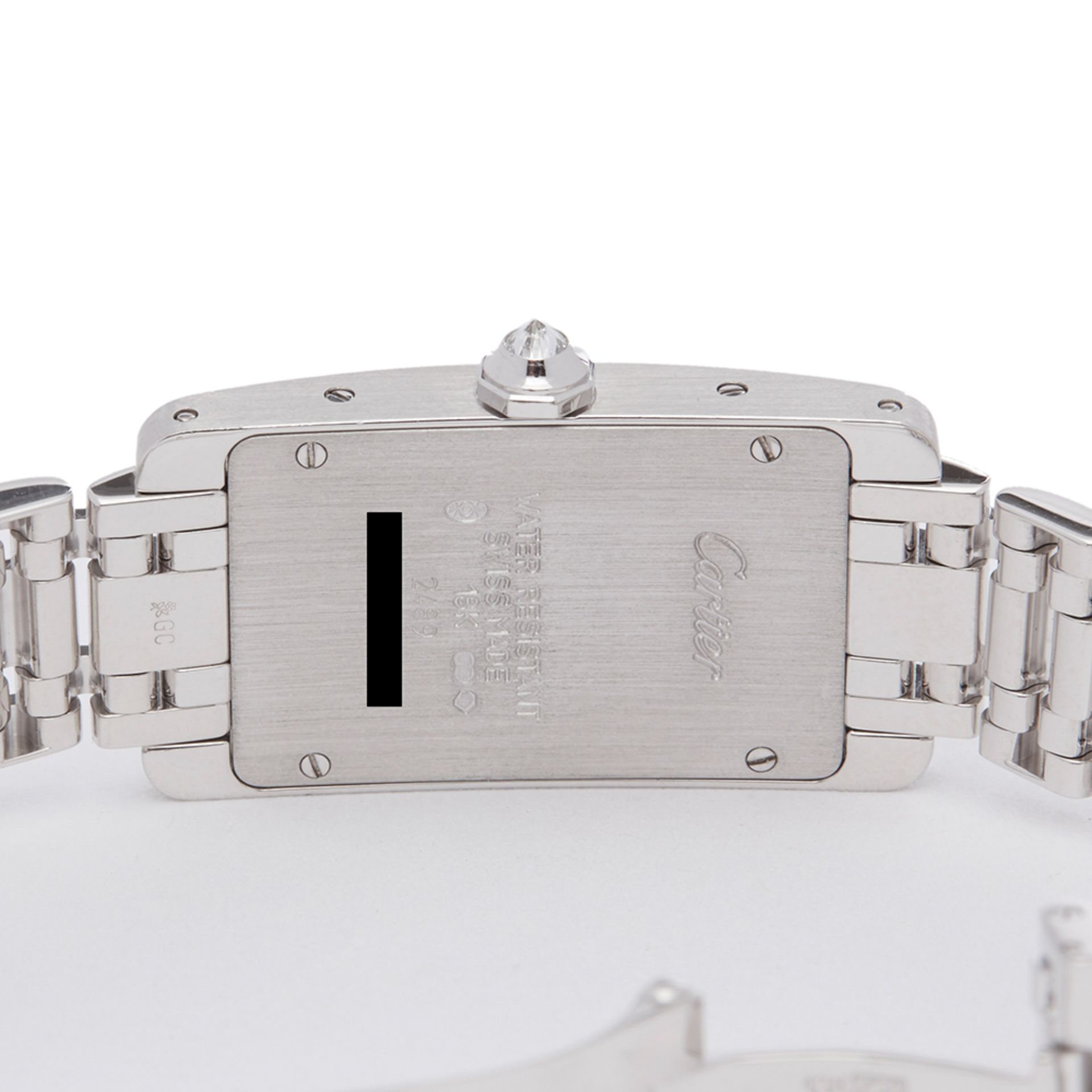 Cartier Tank Americaine 18k White Gold - 2489 - Image 8 of 8