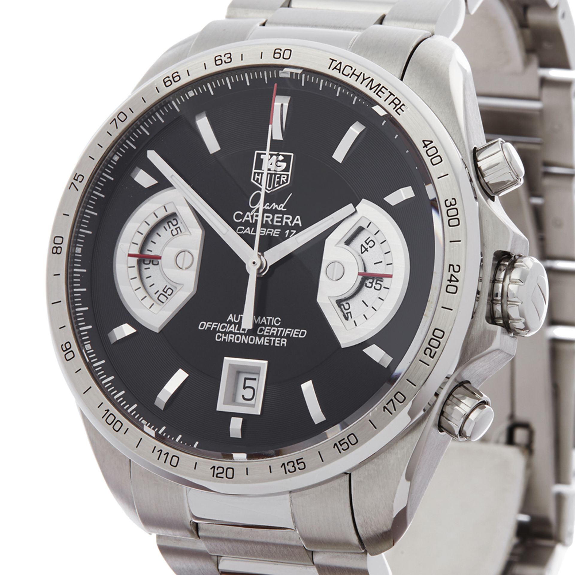 Tag Heuer Grand Carrera Chronograph 43mm Stainless Steel - CAV511A - Image 3 of 8