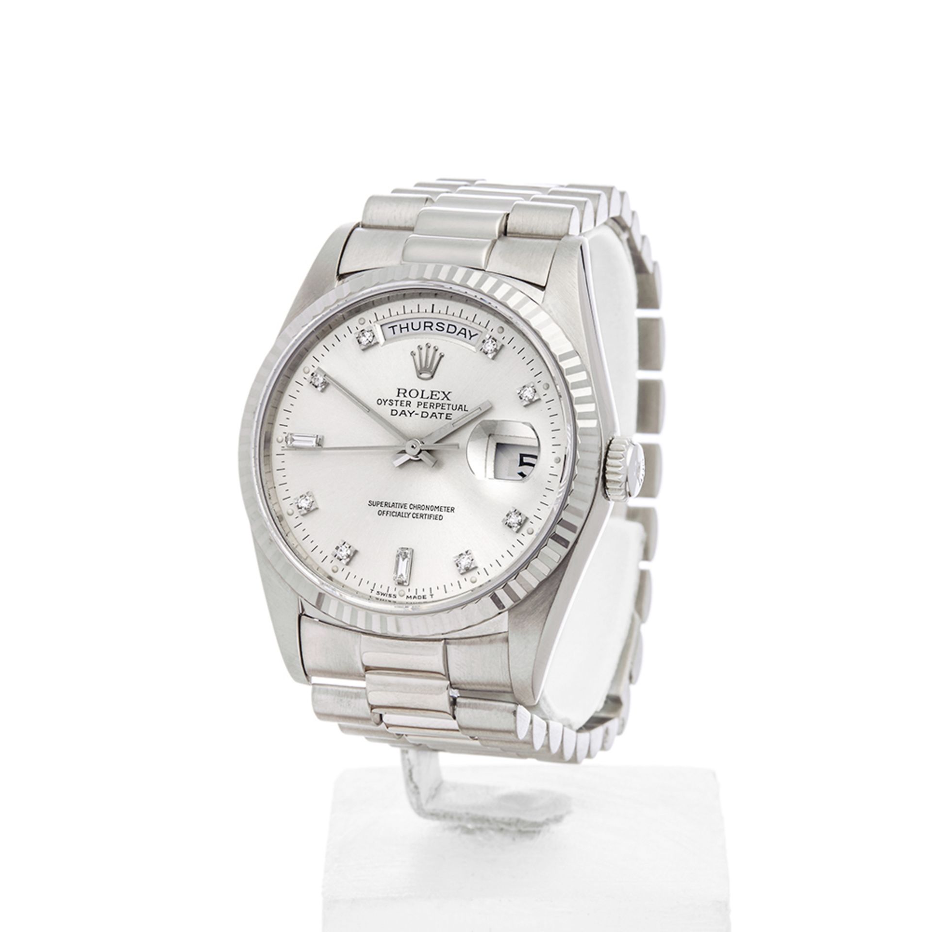 Rolex Day-Date 36mm 18k White Gold - 18239
