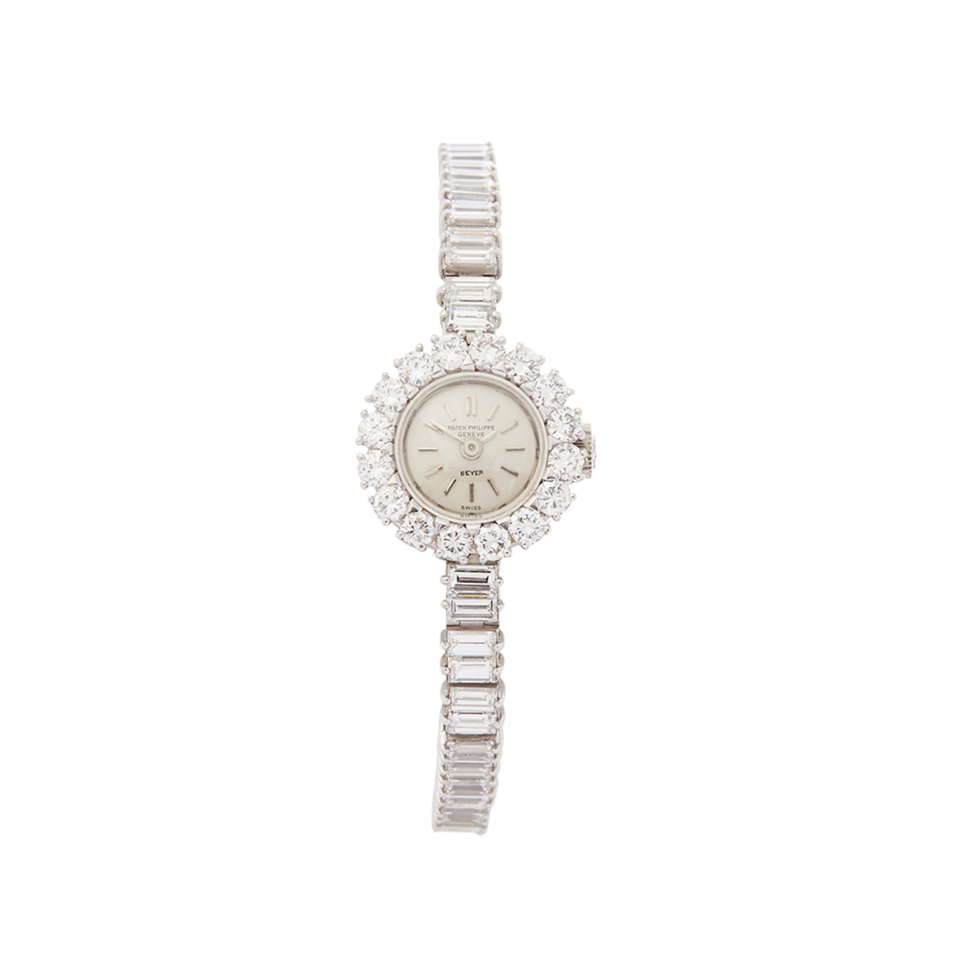 Patek Philippe Vintage 10ct Diamond 18mm Platinum - 3335 - Image 2 of 7