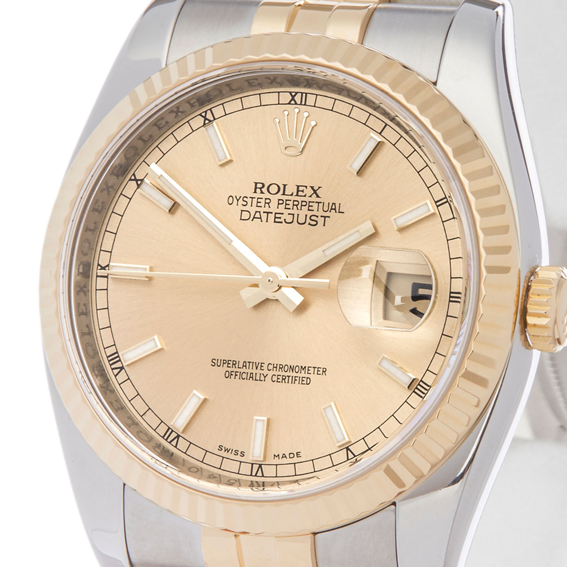 Rolex Datejust 36mm Stainless Steel & 18k Yellow Gold - 116233 - Image 3 of 8