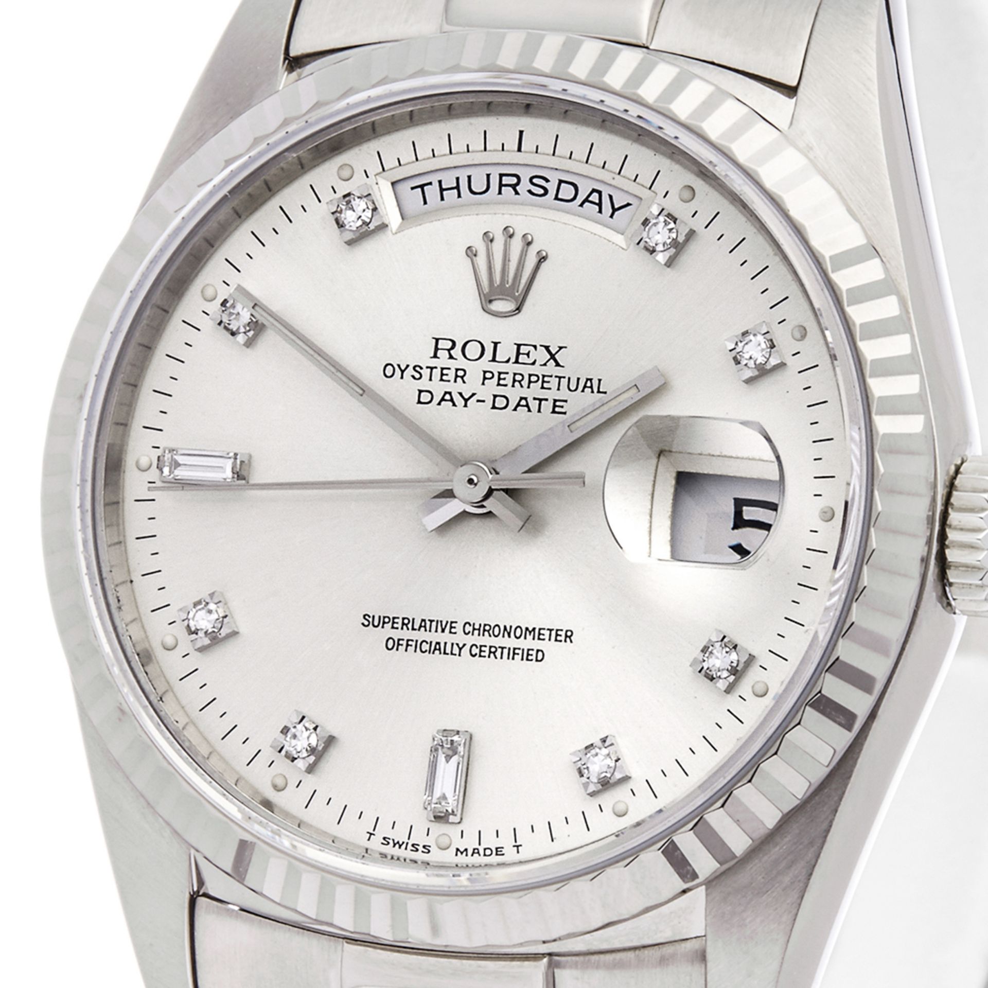 Rolex Day-Date 36mm 18k White Gold - 18239 - Image 3 of 7