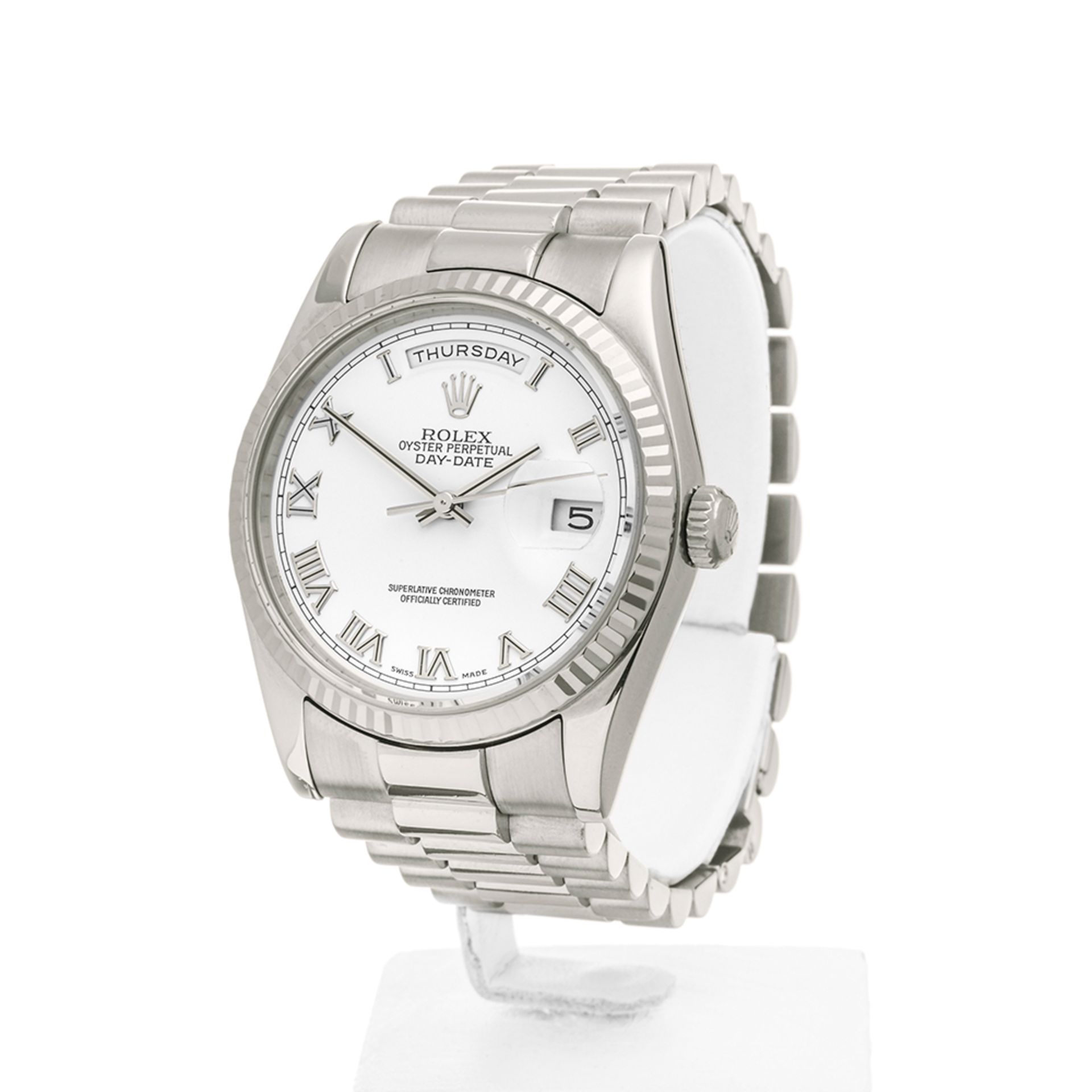 Rolex Day-Date 36mm 18k White Gold - 118239