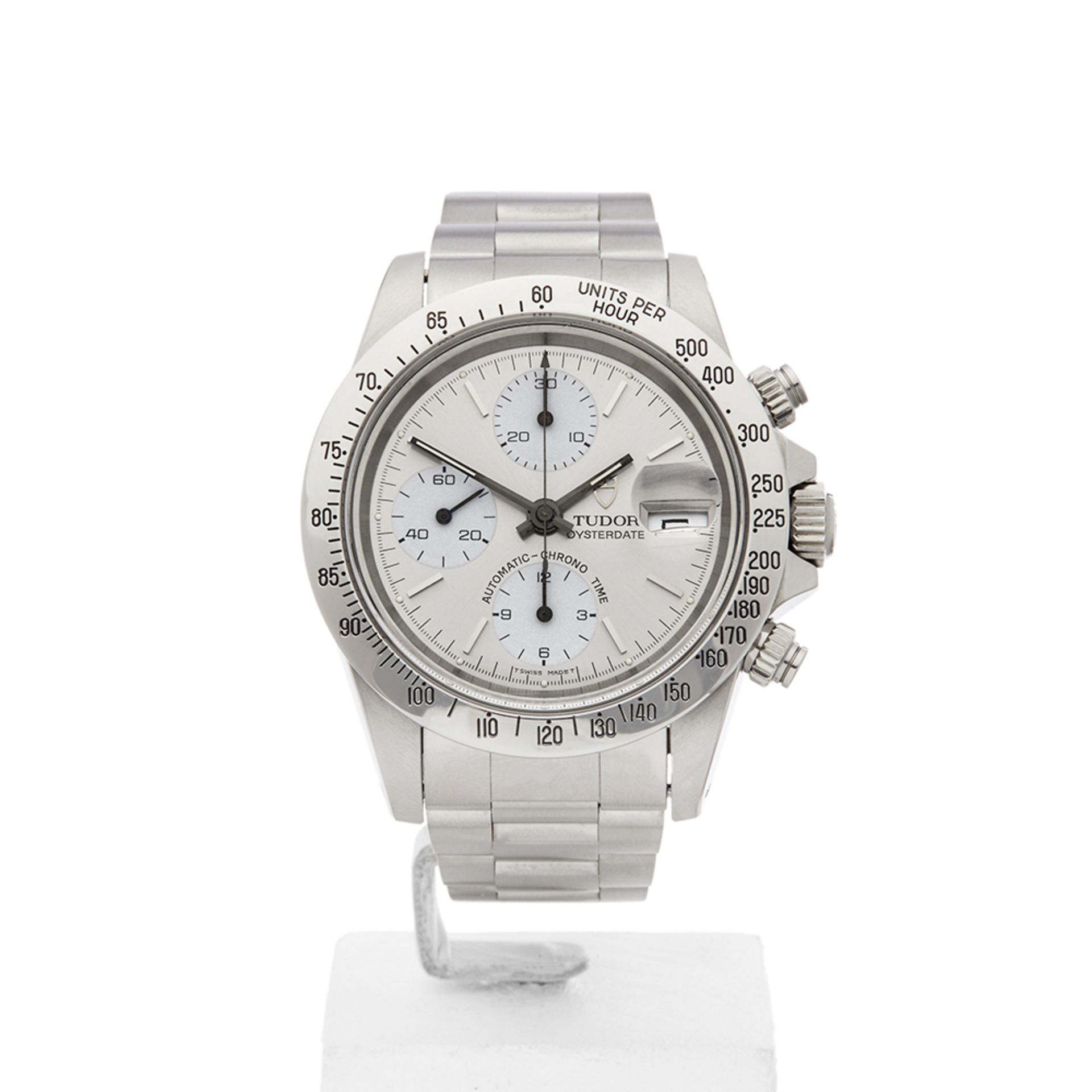 Tudor Oysterdate Big Block Chronograph 40mm Stainless Steel - 79180 - Image 2 of 8