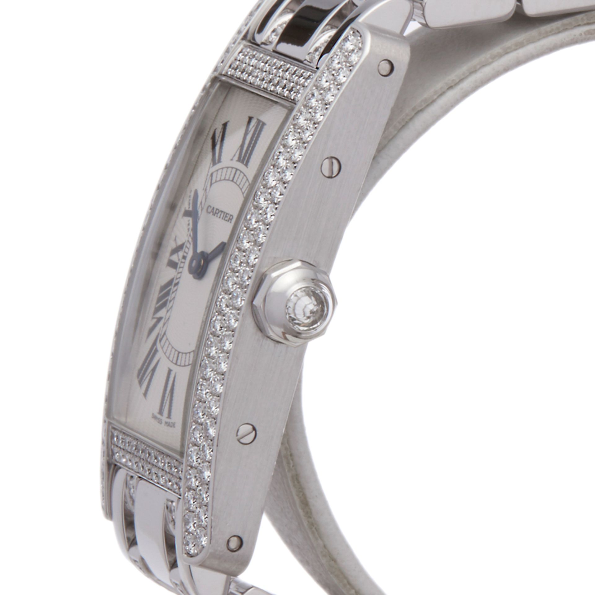 Cartier Tank Americaine 18k White Gold - 2489 - Image 4 of 8