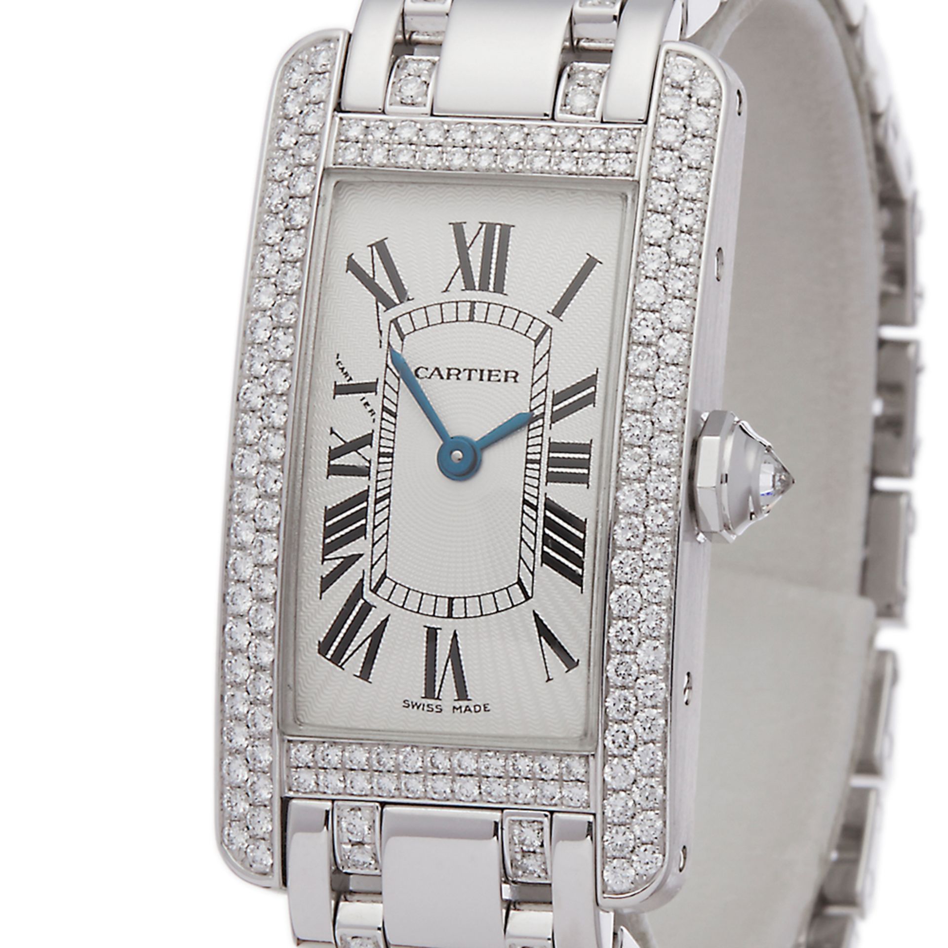 Cartier Tank Americaine 18k White Gold - 2489 - Image 3 of 8