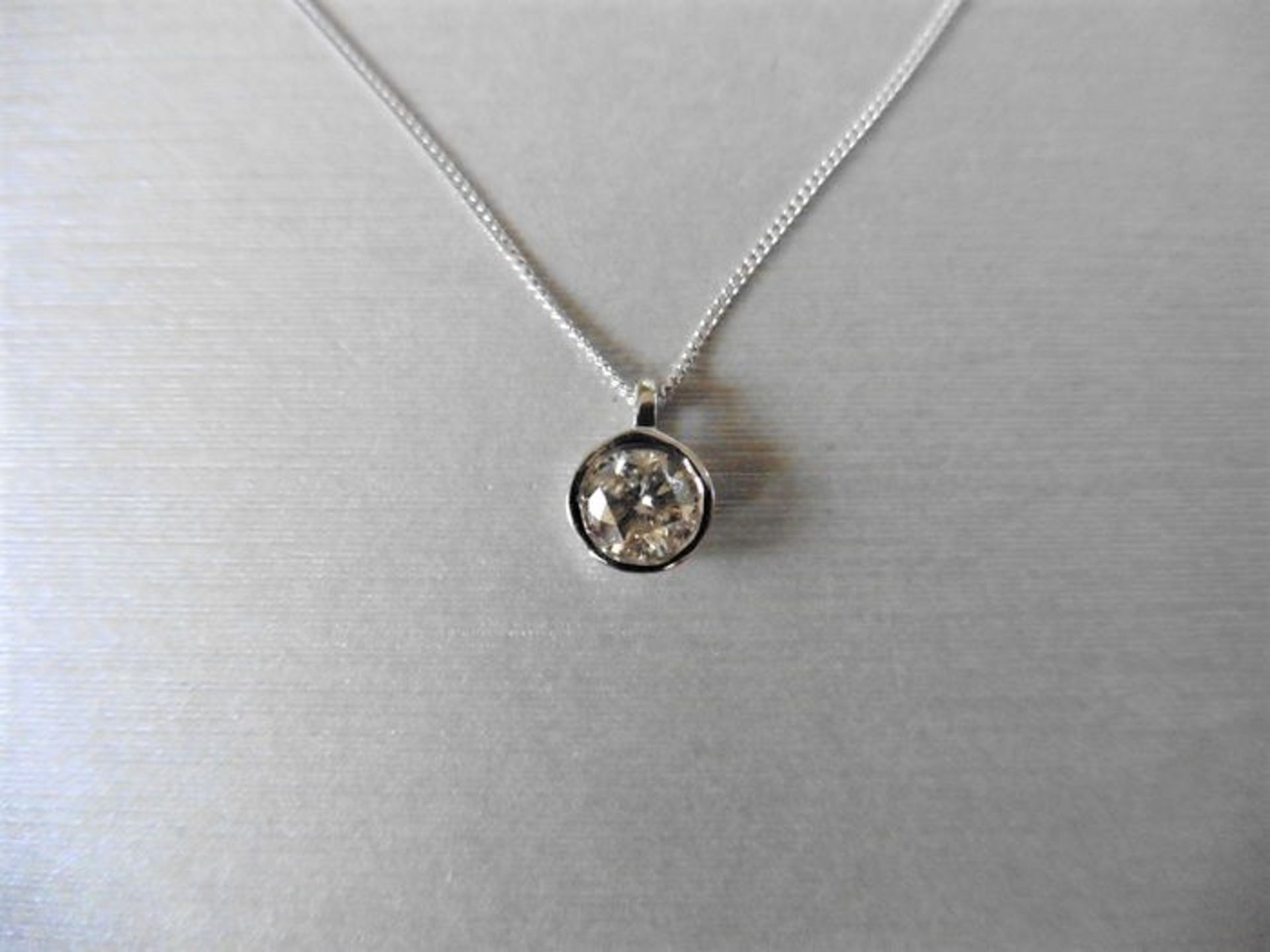 0.30ct diamond solitaire style pendant with a brilliant cut diamond, I/J colour and si2 clarity.