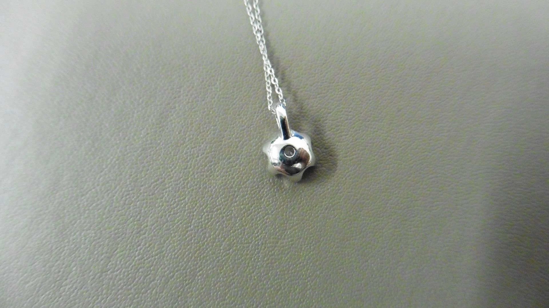 0.30ct diamond solitaire style pendant. Brilliant cut diamond, I colour and si3 clarity. Set in a - Image 2 of 2